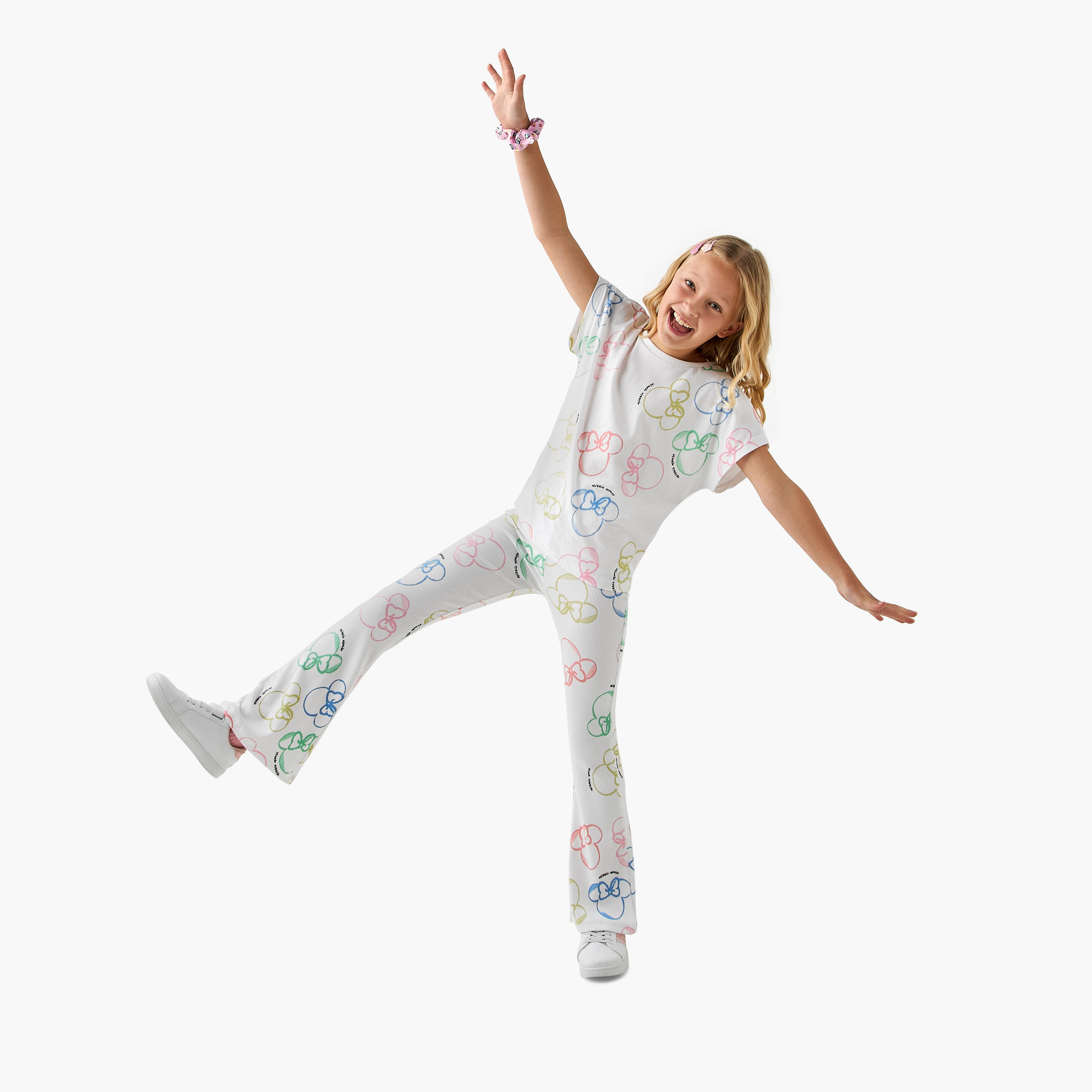 بنطلون ليقنز واسع الأطراف بطبعات من ديزني-girls-clothing-bottoms-leggings-image-4