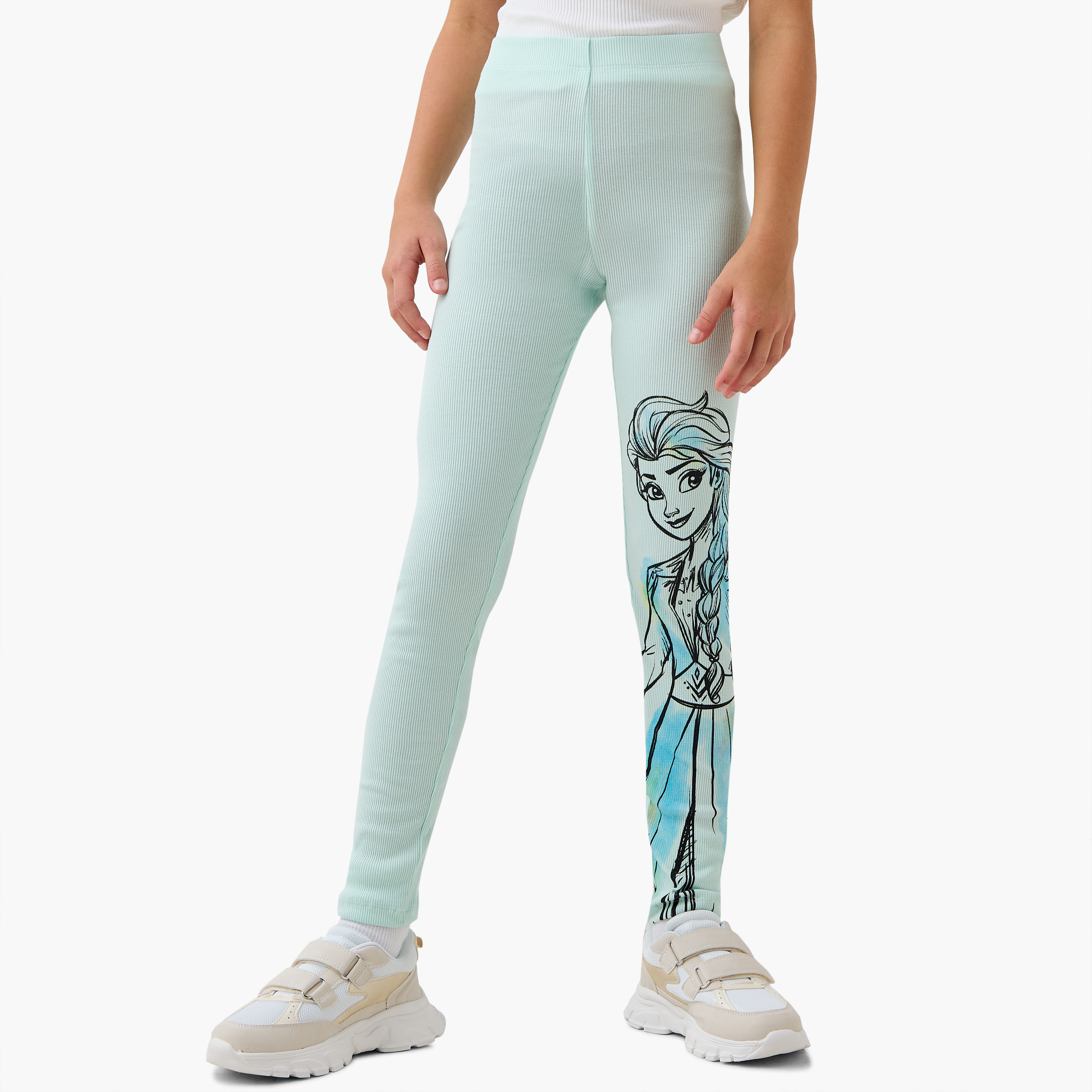 بنطلون ليقنز بخصر مطاطي وطبعات من ديزني-girls-clothing-bottoms-leggings-image-5