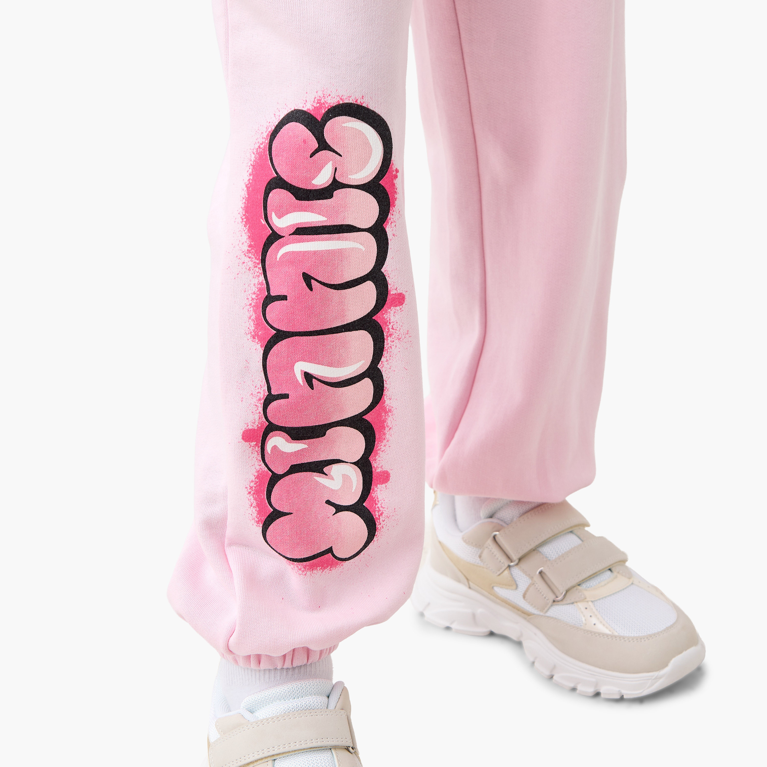 Disney Minnie Mouse Print Joggers with Drawstring Closure-girls-clothing-bottoms-joggersandtrackpants-image-4