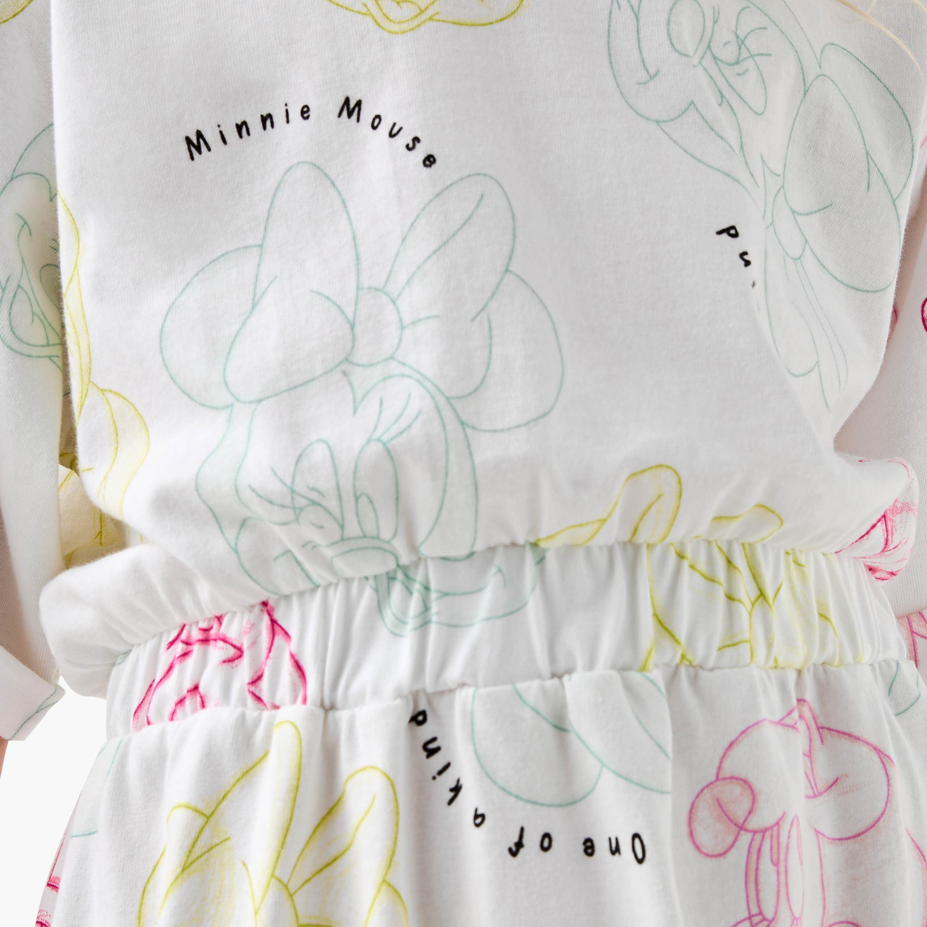 Disney Minnie Mouse Print T-shirt Dress with Raglan Sleeves-girls-clothing-dressesandjumpsuits-image-5