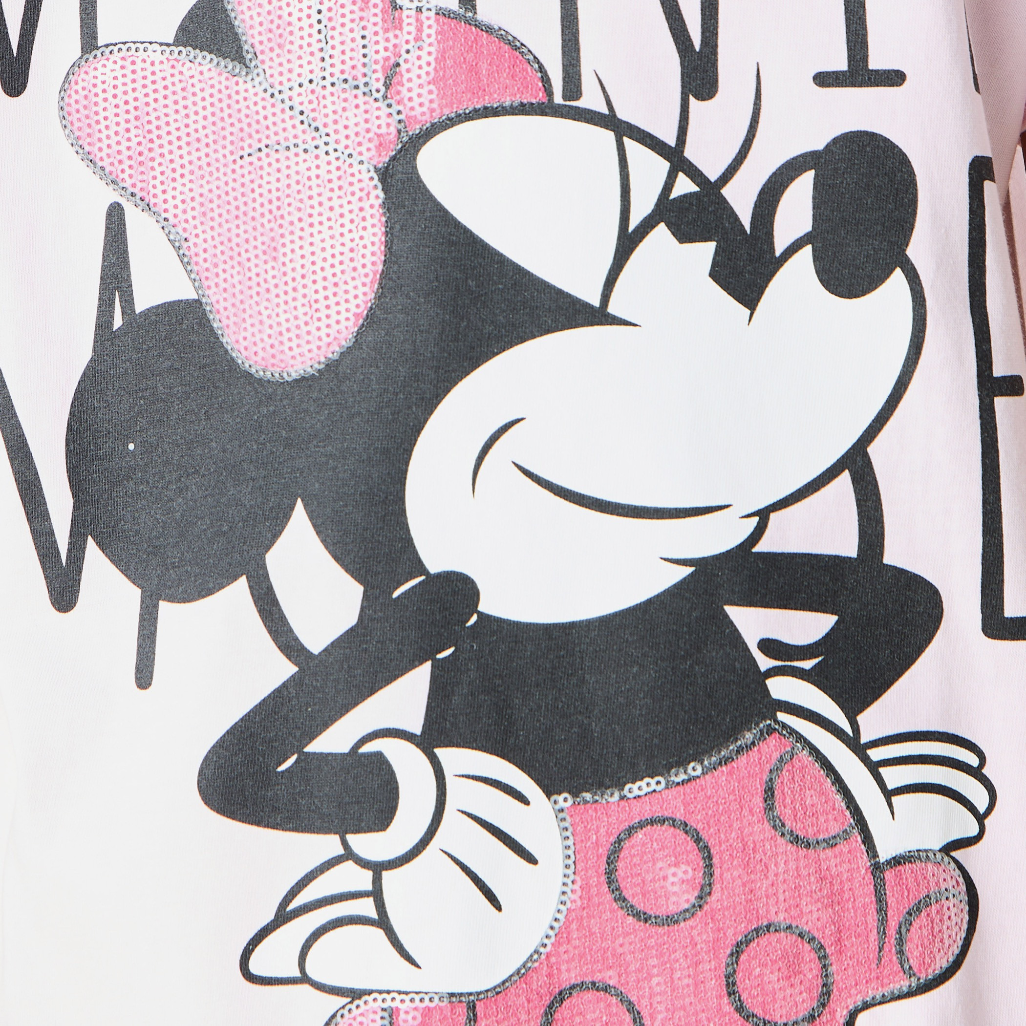 Disney Minnie Mouse Print Dress with Short Sleeves-girls-clothing-dressesandjumpsuits-image-5