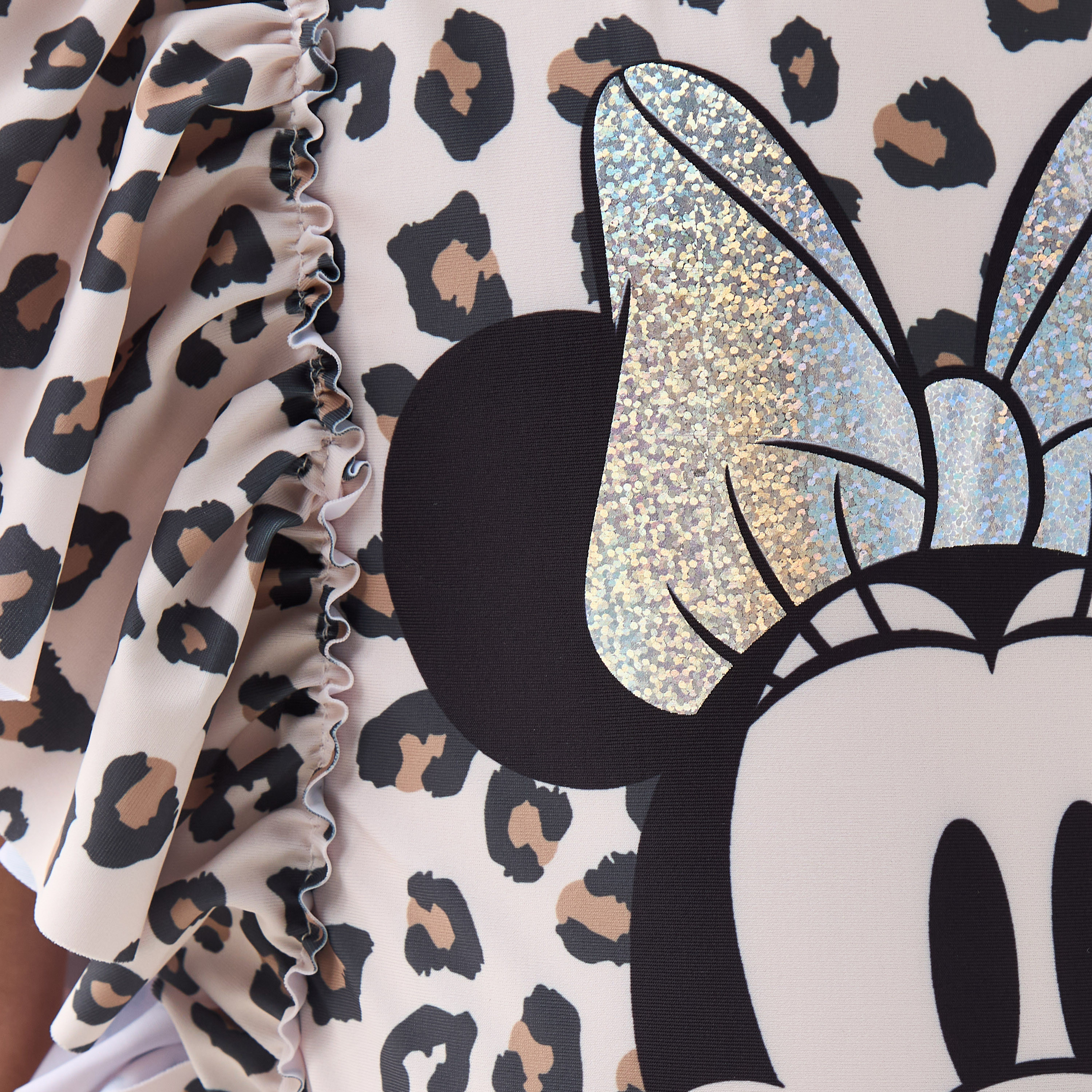 Disney Minnie Mouse Print Swimsuit with Ruffle Sleeves-girls-clothing-sportswear-swimwear-image-5