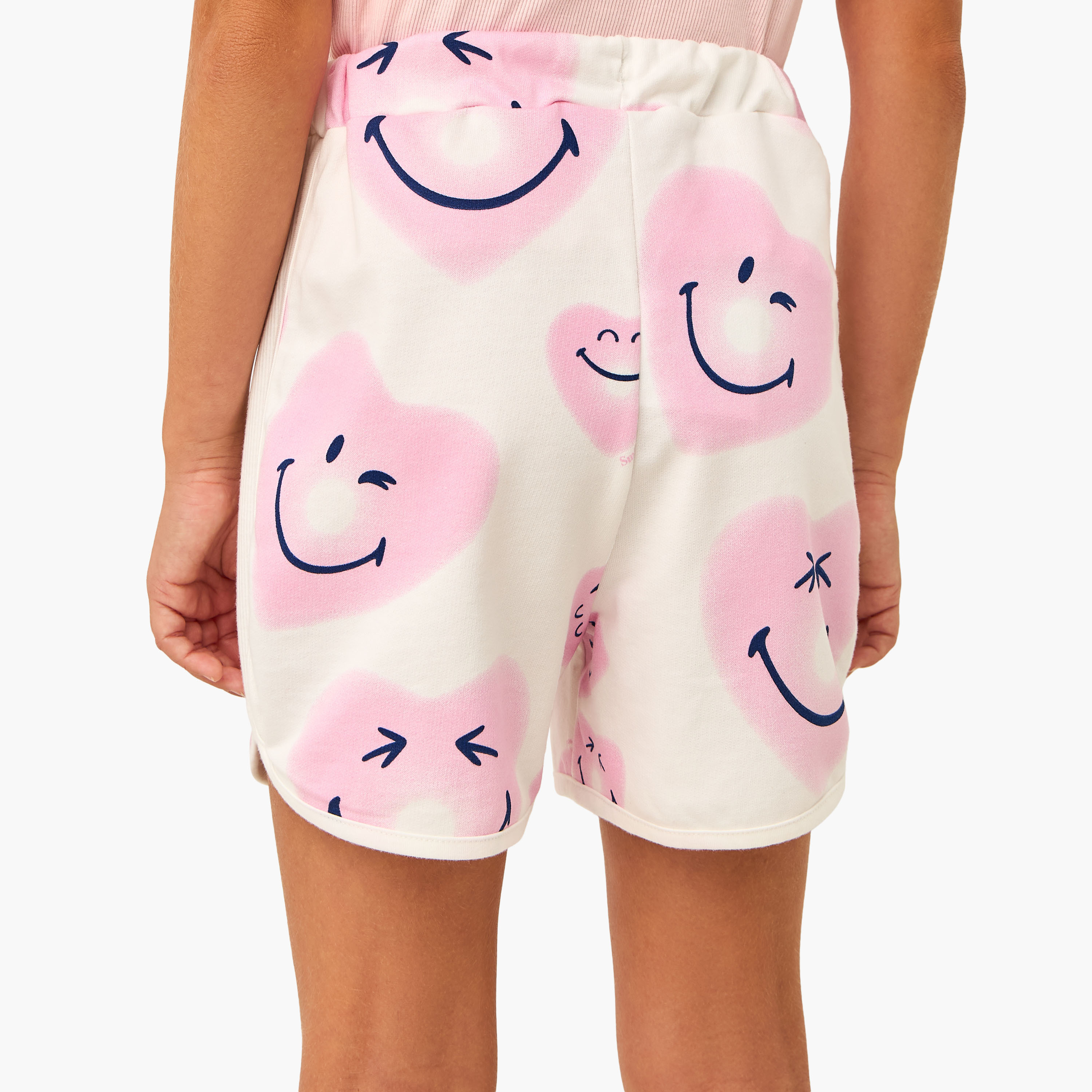Disney All-Over Heart Print Shorts with Drawstring Closure-girls-clothing-bottoms-shorts-image-3
