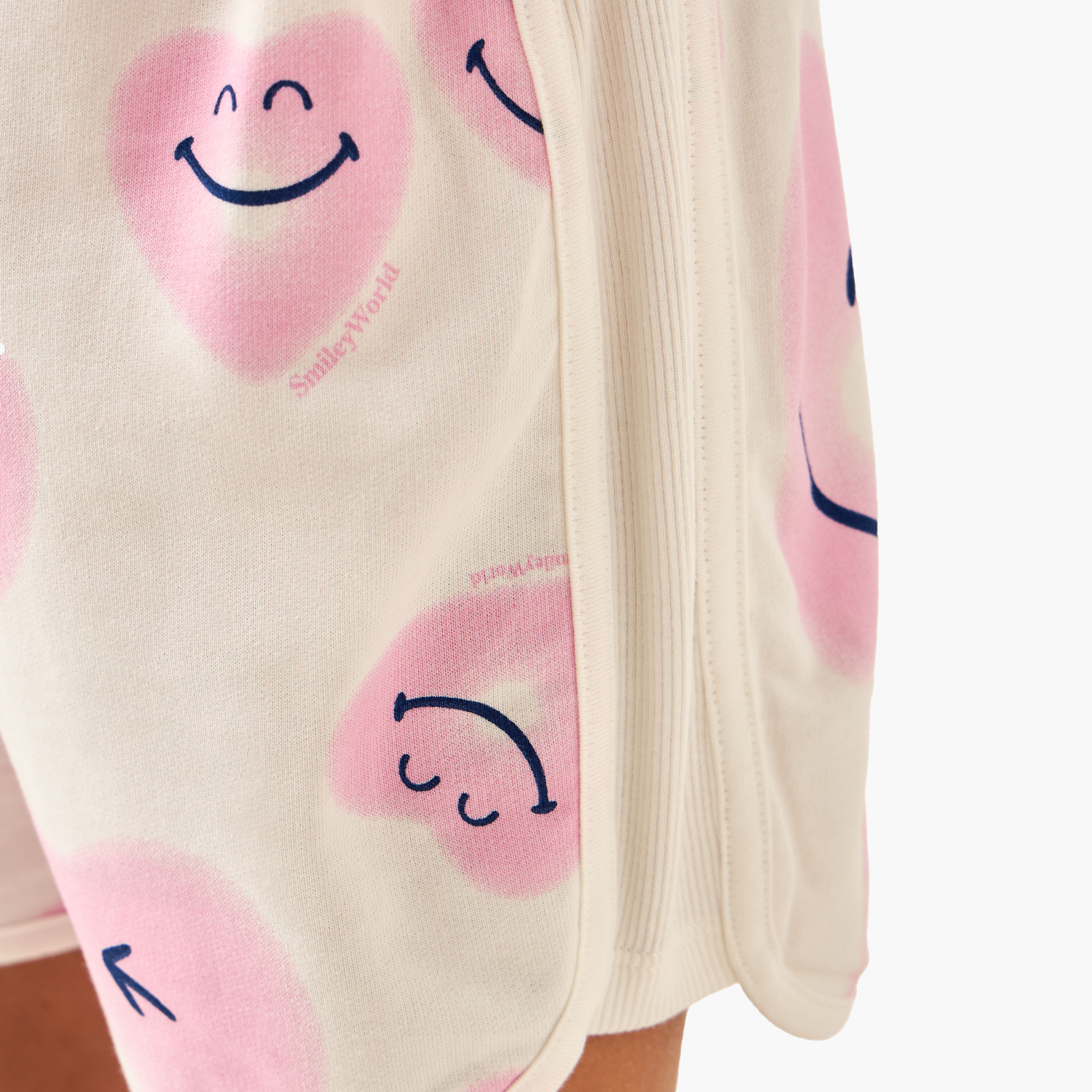 Disney All-Over Heart Print Shorts with Drawstring Closure-girls-clothing-bottoms-shorts-image-5