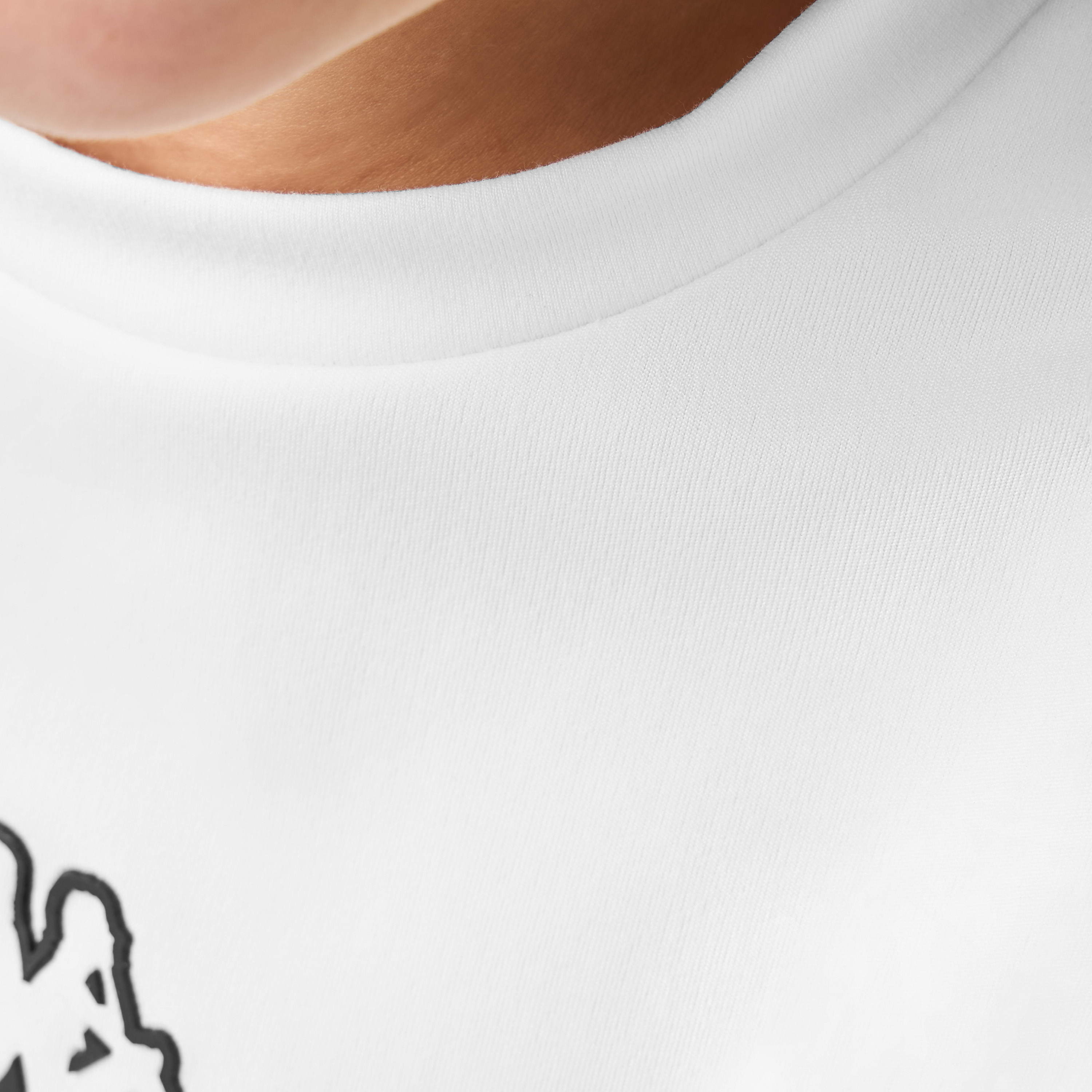 تيشيرت بياقة ضيقة وطبعات شعار وأكمام قصيرة من كابا-sports-girls-clothing-tops-image-5