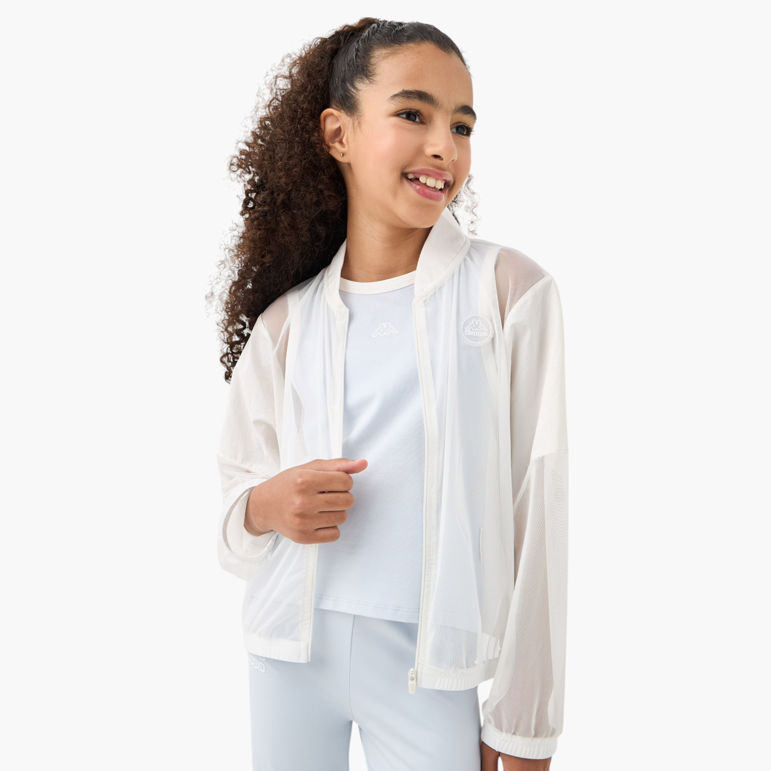 جاكيت بسحاب مع تيشيرت بدون أكمام وبتفاصيل شعار من كابا-girls-clothing-winterwear-jacketsandcoats-image-6