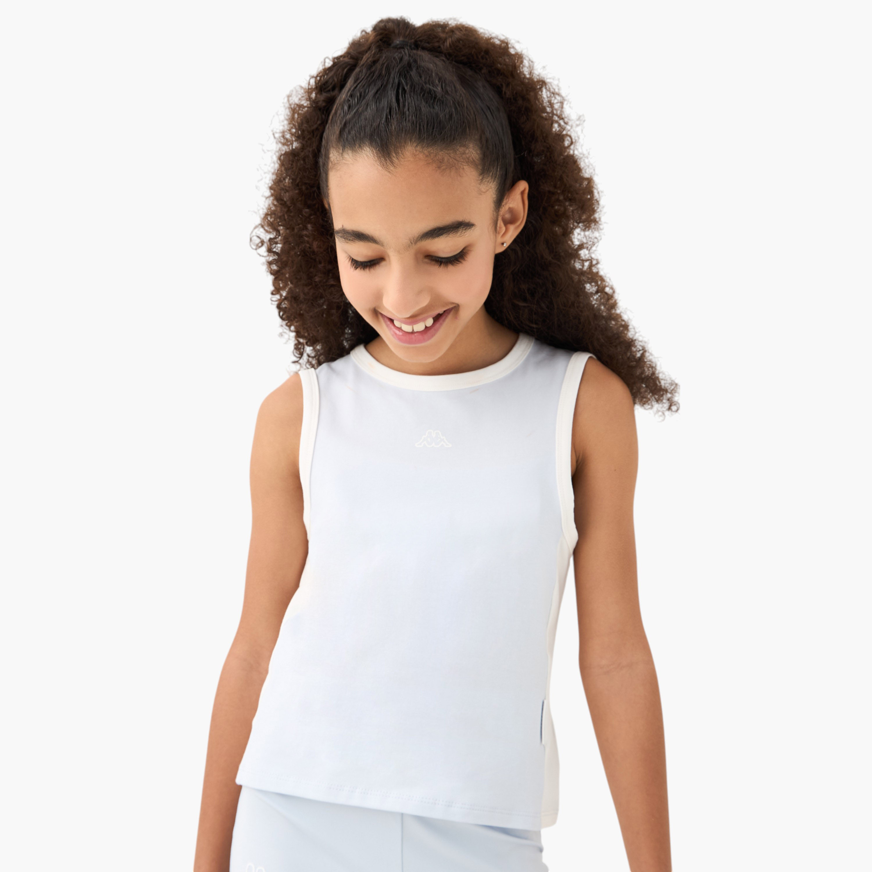 جاكيت بسحاب مع تيشيرت بدون أكمام وبتفاصيل شعار من كابا-girls-clothing-winterwear-jacketsandcoats-image-4