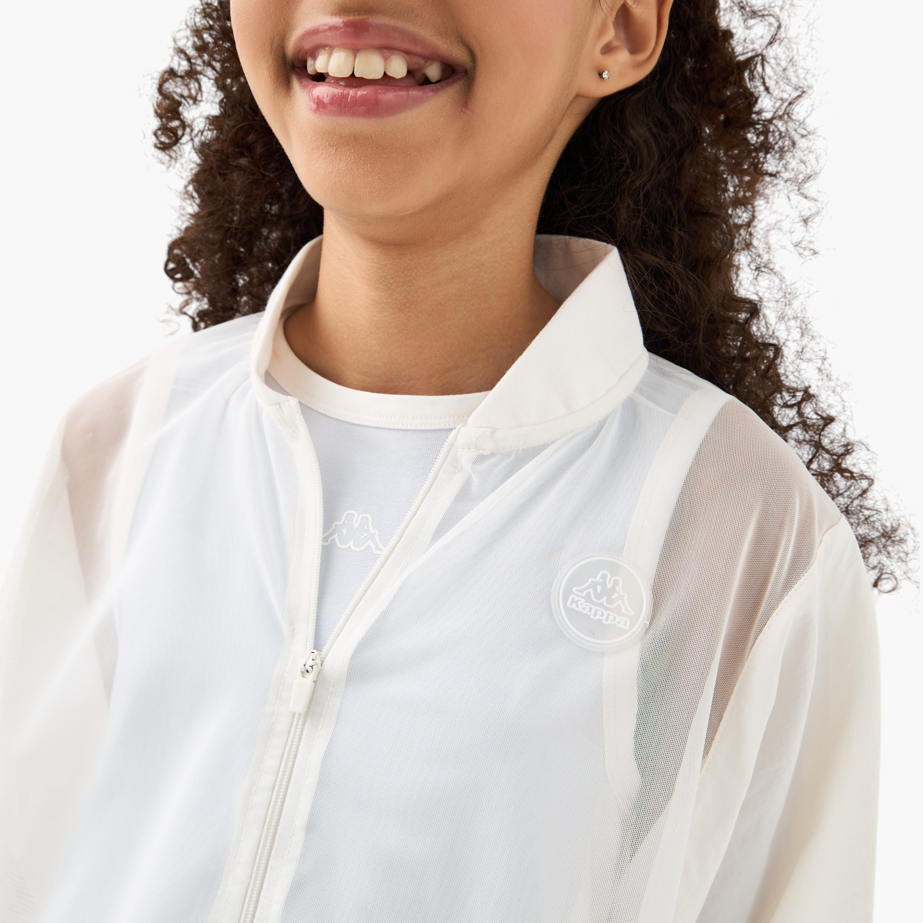 جاكيت بسحاب مع تيشيرت بدون أكمام وبتفاصيل شعار من كابا-girls-clothing-winterwear-jacketsandcoats-image-2