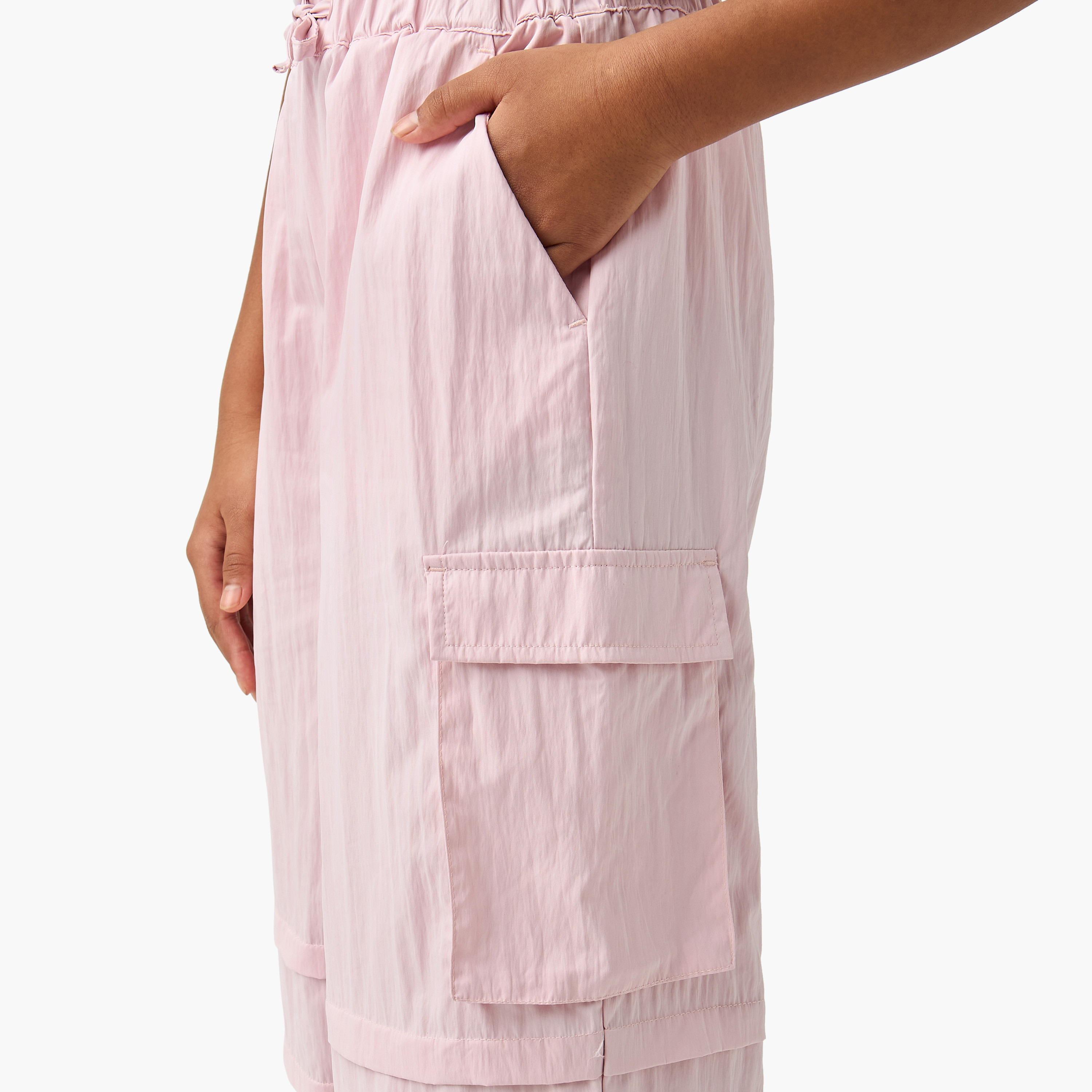 بنطلون رياضي بطبعات شعار ورباط إغلاق من كابا-girls-clothing-bottoms-joggersandtrackpants-image-2