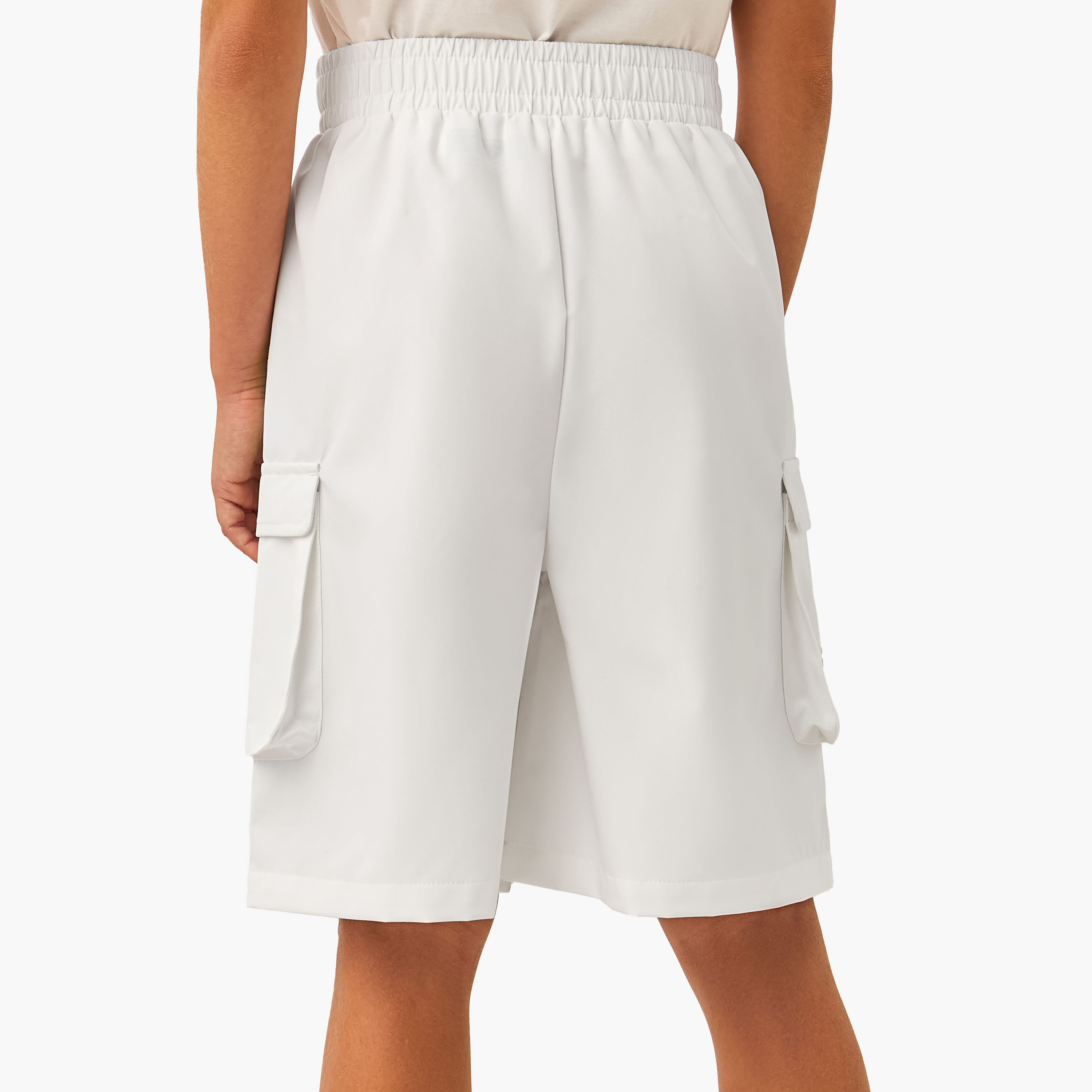 شورت كارجو واسع الساقين بطبعات شعار من كابا-girls-clothing-bottoms-joggersandtrackpants-image-3