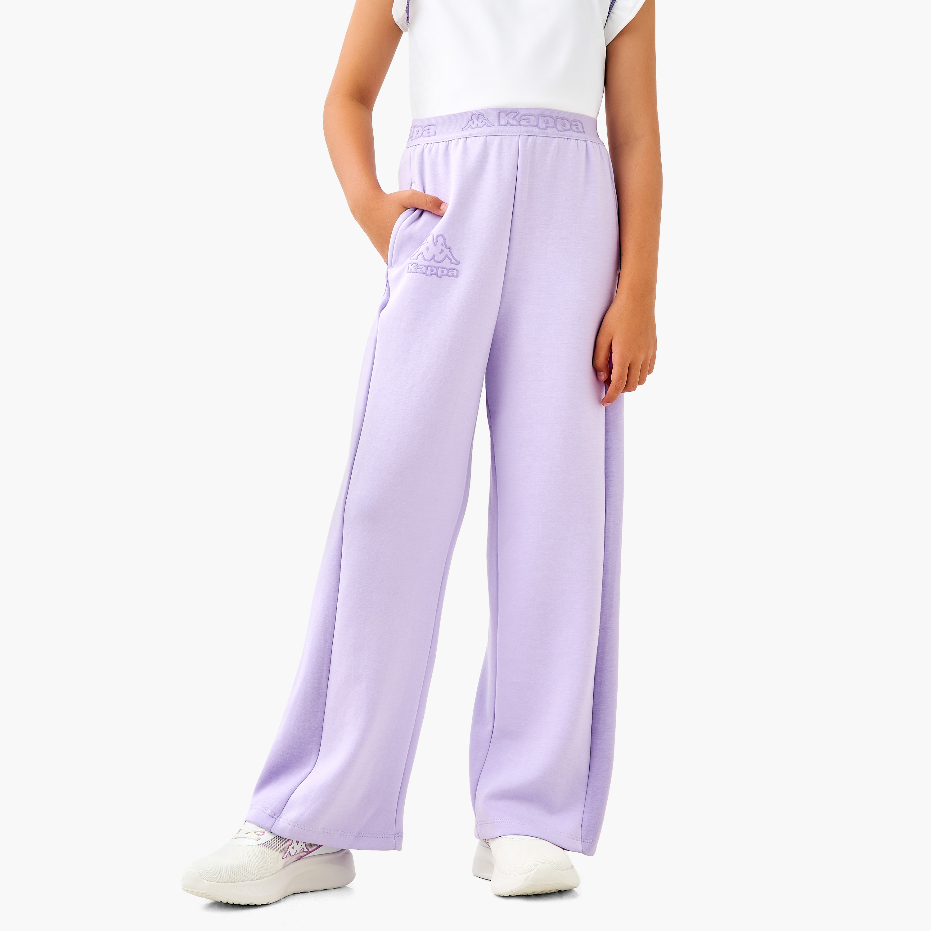 بنطلون رياضي متعدد التصاميم بخصر مطاطي من كابا-girls-clothing-bottoms-joggersandtrackpants-image-1