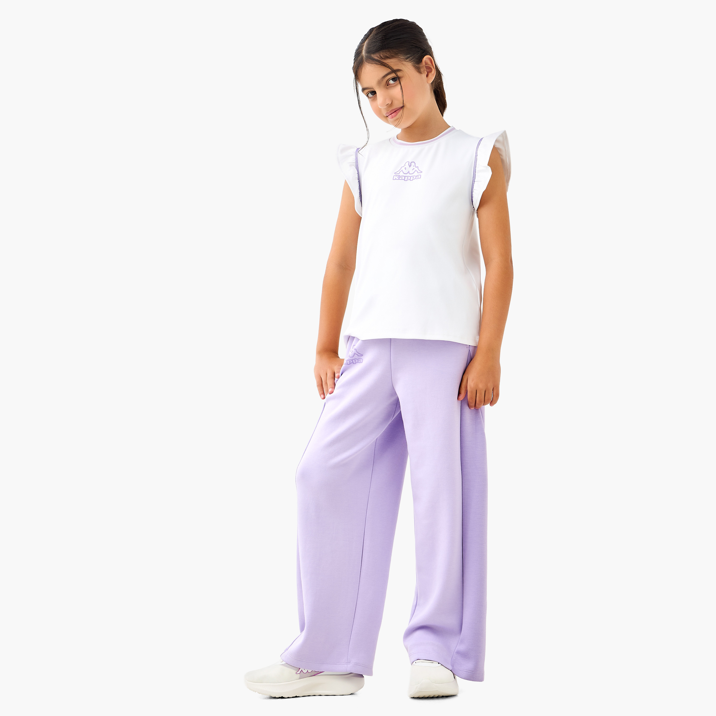 بنطلون رياضي متعدد التصاميم بخصر مطاطي من كابا-girls-clothing-bottoms-joggersandtrackpants-image-2