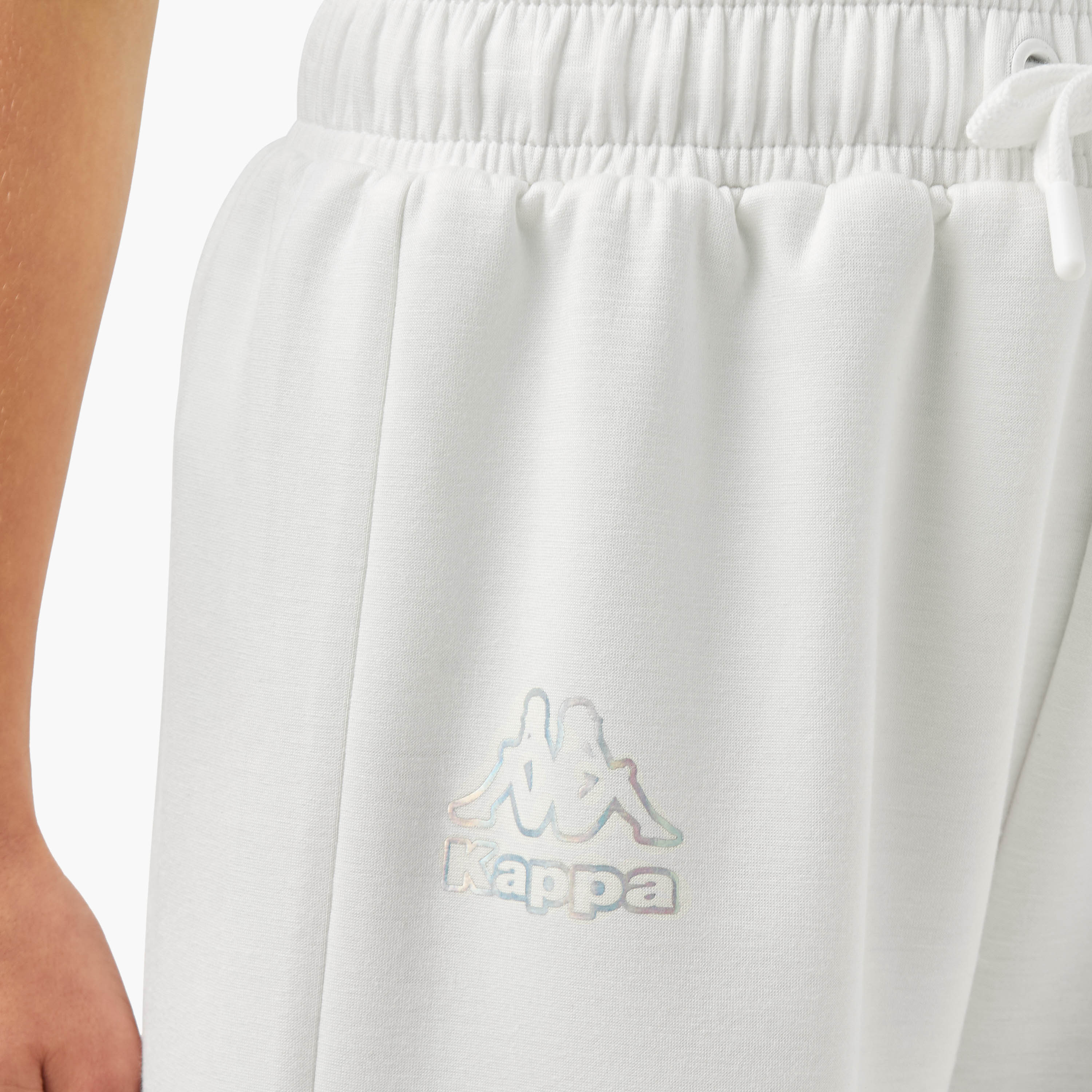 Kappa Logo Print Track Pants with Elasticated Waistband and Pockets-girls-clothing-bottoms-joggersandtrackpants-image-4