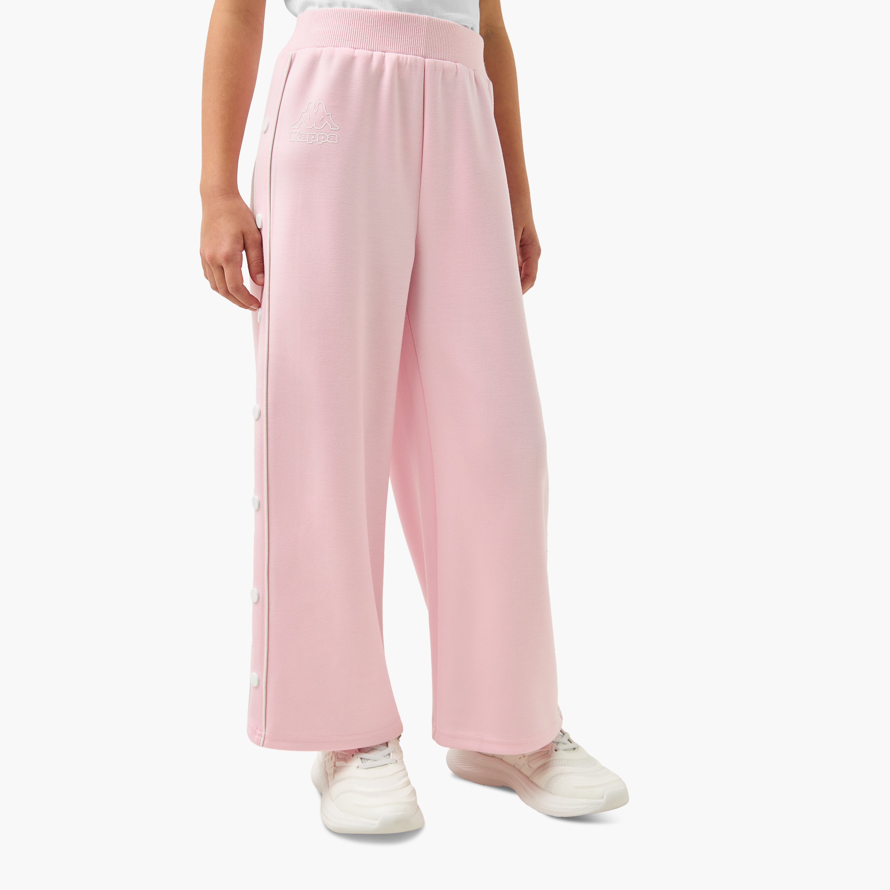 Buy Kappa Logo Print Pants with Button Detail and Elasticated Waistband  Online | Mothercare Bahrain