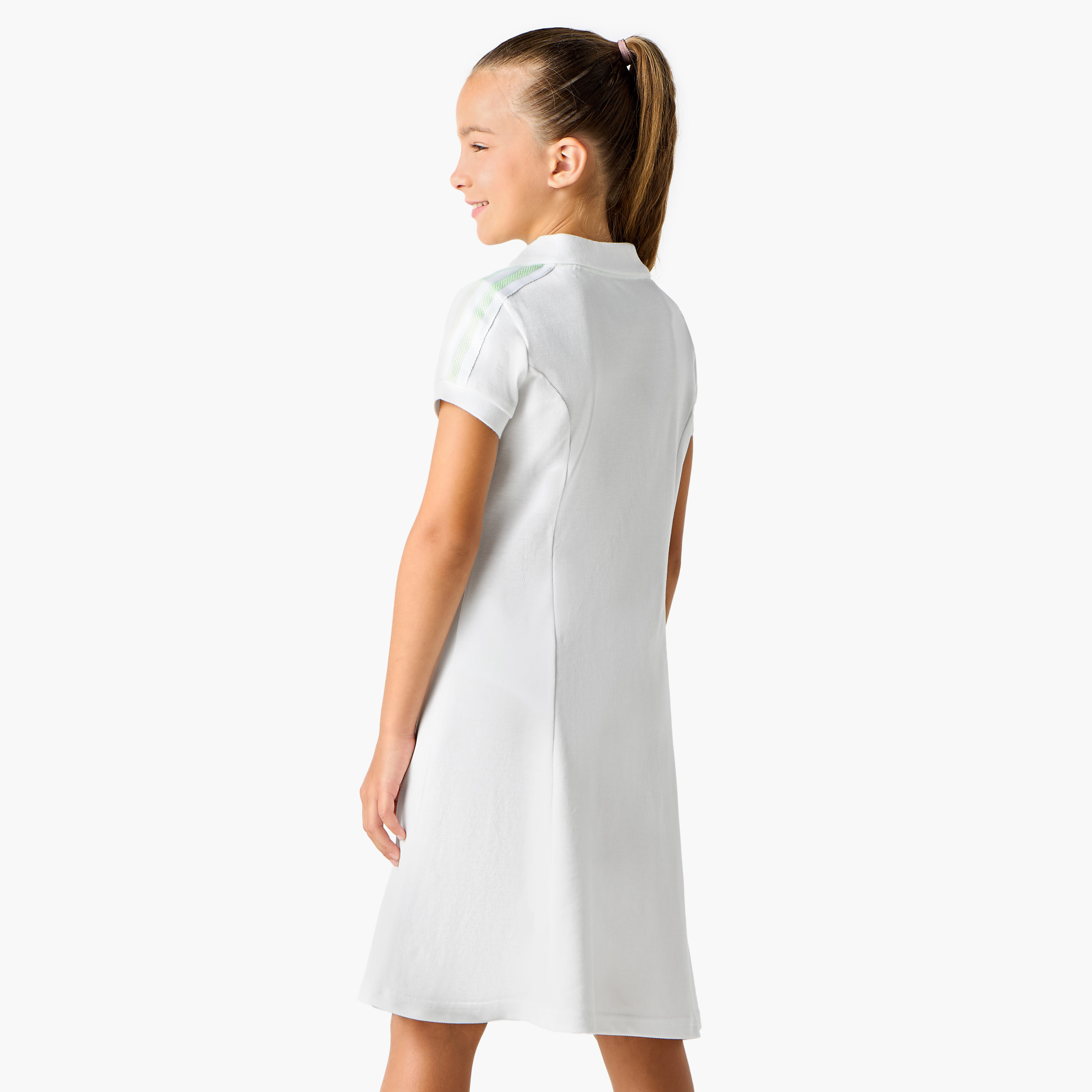 Kappa Logo Detail Polo Dress with Short Sleeves-girls-clothing-dressesandjumpsuits-image-3