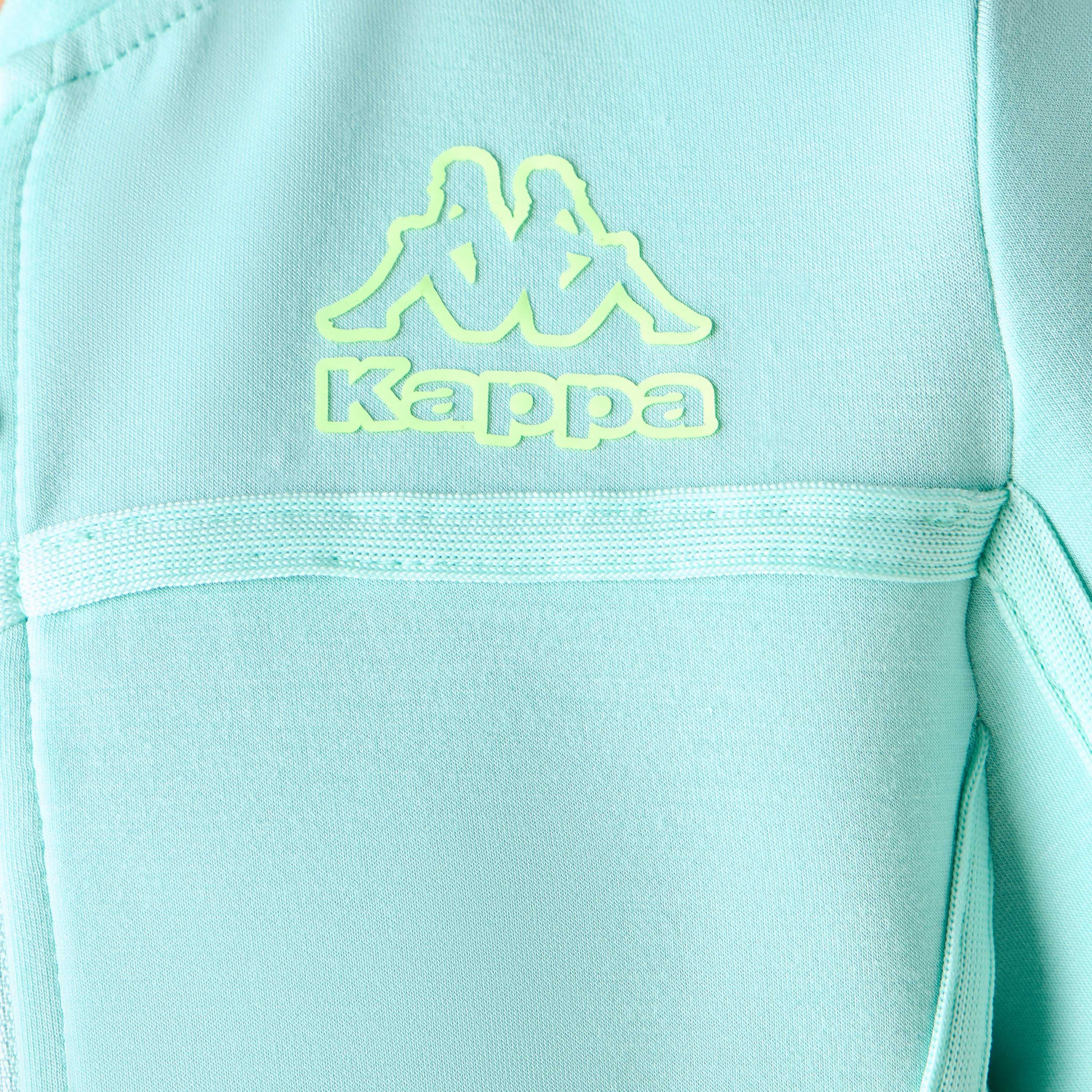 Kappa Logo Print A-Line Dress with Zip Front and Short Sleeves-girls-clothing-dressesandjumpsuits-image-6