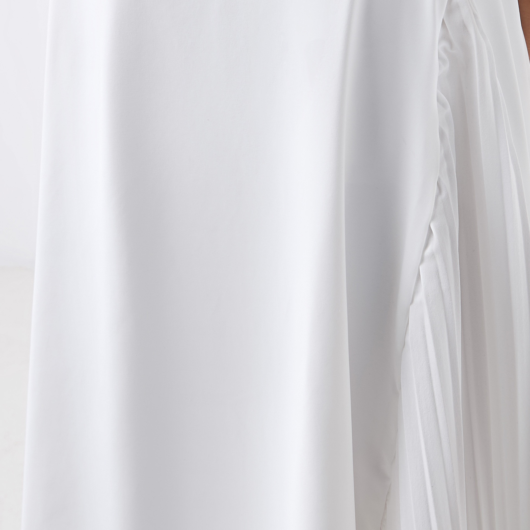 فستان إيه لاين بتفاصيل شعار وياقة مستديرة وأكمام قصيرة من كابا-girls-clothing-dressesandjumpsuits-image-5