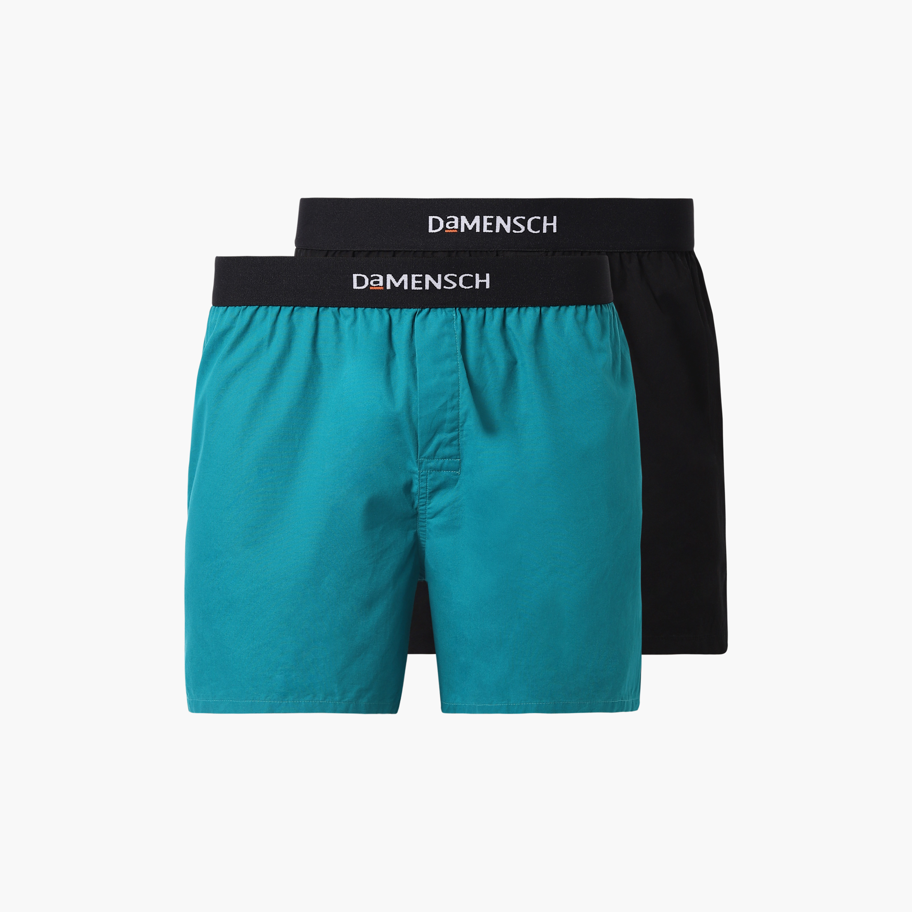 Damensch Pack of 2 Plain Cotton Classic Boxers-men-clothing-innerwear-underwear-image-1