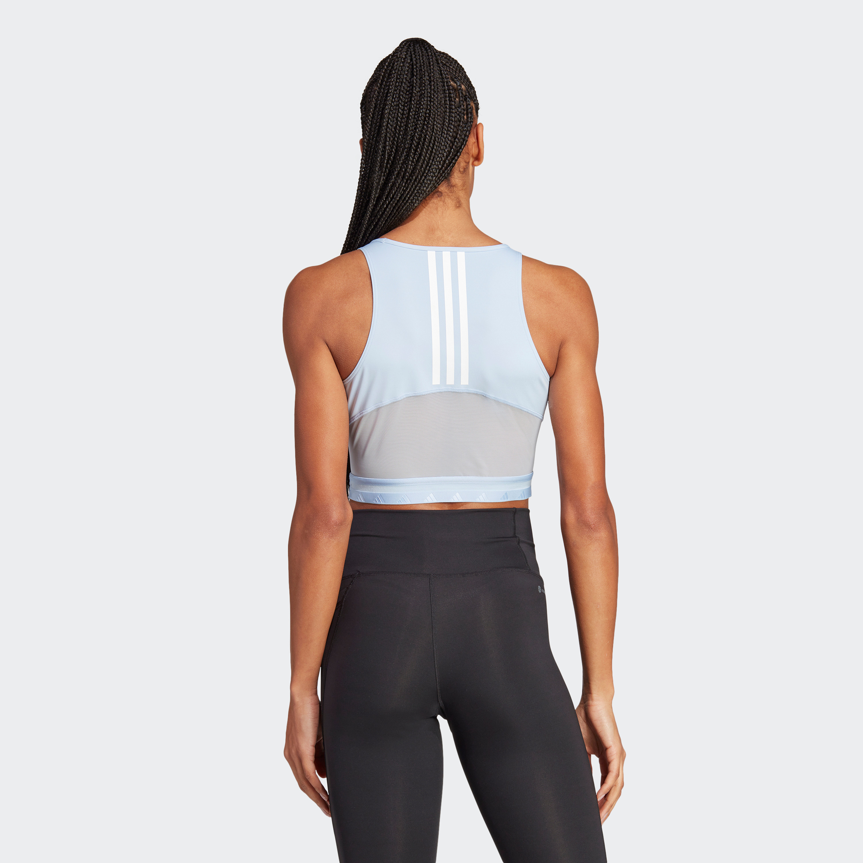 Adidas Women AEROREADY Hyperglam Crop Tank Top IB2312-sports-women-clothing-tshirtsandvests-image-4