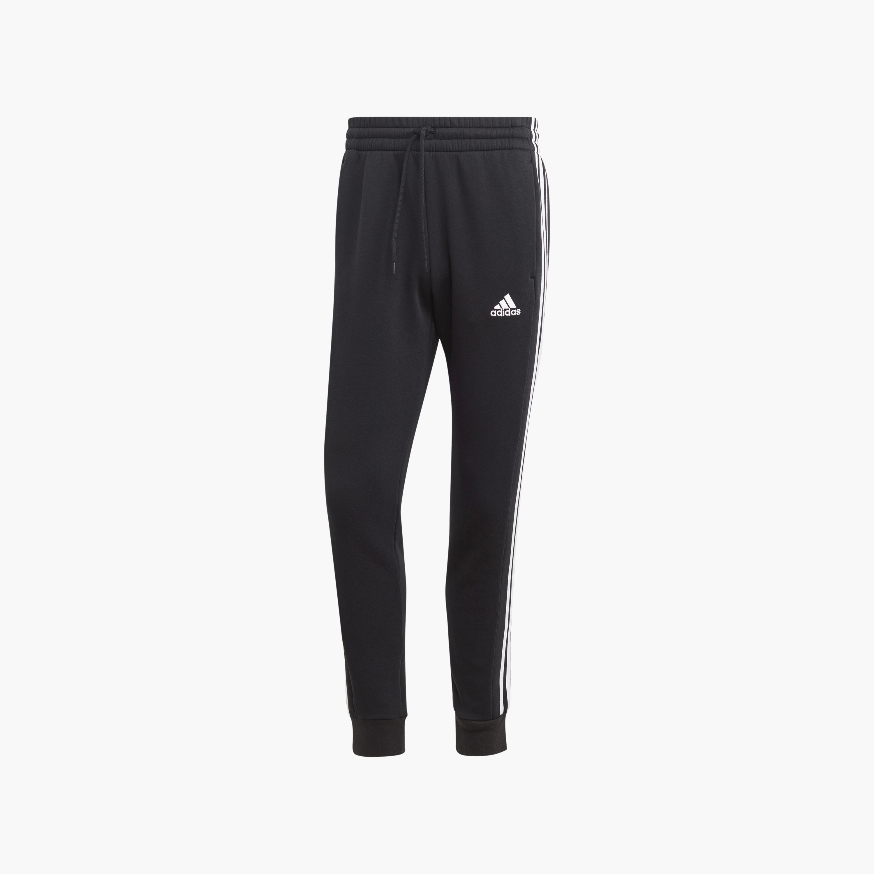 جوغرز الكفة للرجال ذو إيسنشيالز فليس من اديداس بثلاثة خطوط مدببة | OE-sports-men-clothing-bottoms-image-6