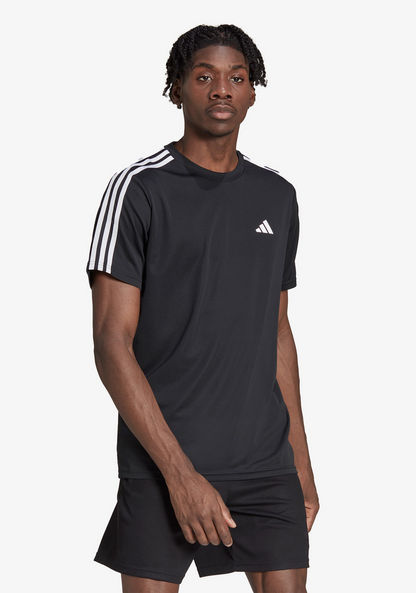 Adidas Men's Essential 3-Stripes Training T-shirt - IB8150-T Shirts & Vests-image-0