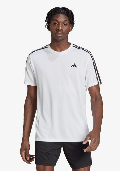 Adidas Men's Essential 3-Stripes Training T-shirt - IB8151-T Shirts & Vests-image-0