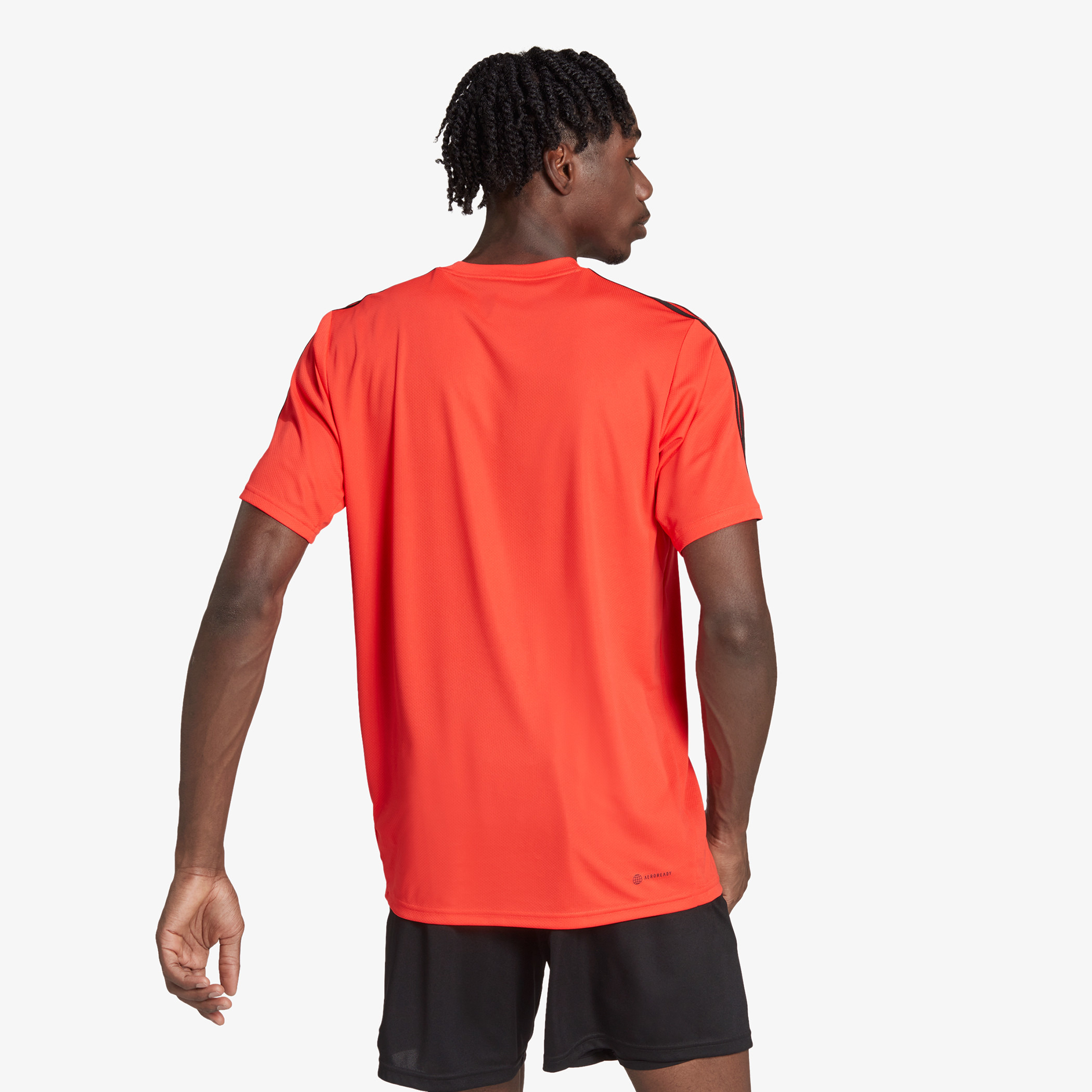 Tシャツ・カットソー ADIDAS Men T Shirts LJF0386 Red adidas Originals Trefoil Tongue Label Graphic T-Shirt