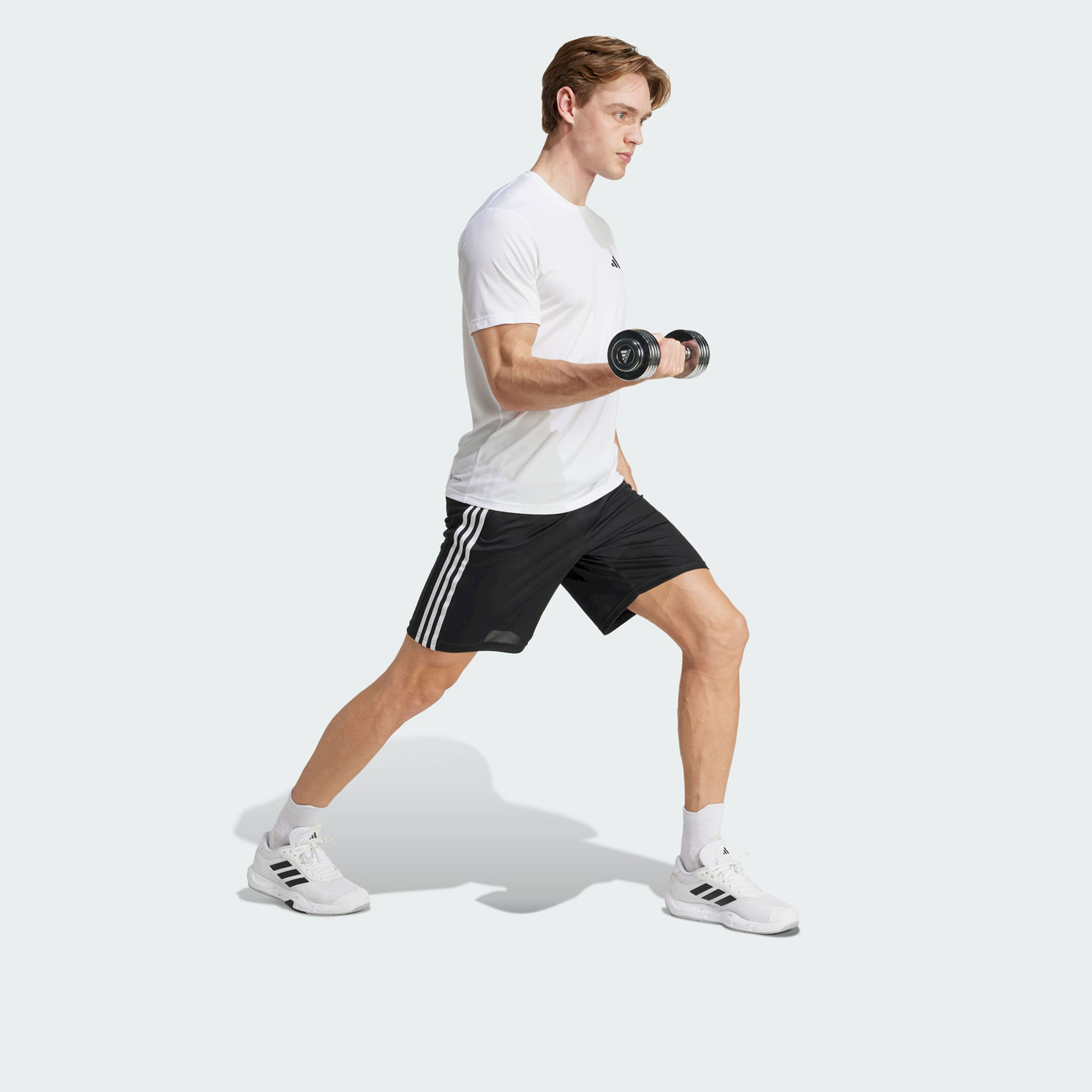 أديداس من أساسيات التدريب الرجالي بيكيه 3-Stripes IB8243 | OE-men-clothing-bottoms-shorts-image-2