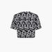 adidas All-Over Print Cropped T-shirt with Round Neck and Short Sleeves-Tops-thumbnail-1