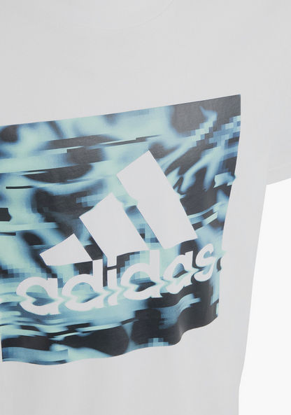 adidas Logo Print T-shirt-Tops-image-6
