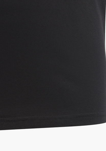adidas Logo Print T-shirt with Short Sleeves-Tops-image-8