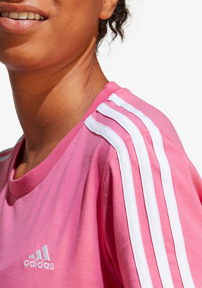 Adidas Women's Logo Print Round Neck T-shirt - IB9453-T Shirts & Vests-image-1