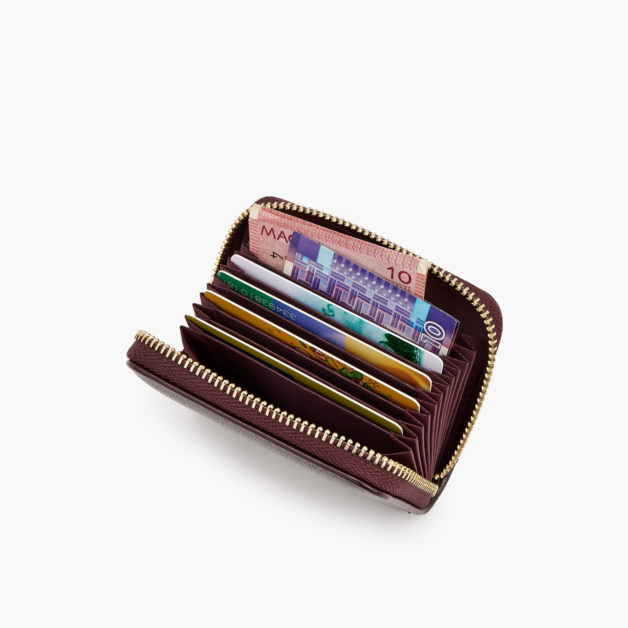 حافظة بطاقات سادة بسحّاب إغلاق من فلورا بيلا-women-bagsandwallets-wallets-image-7