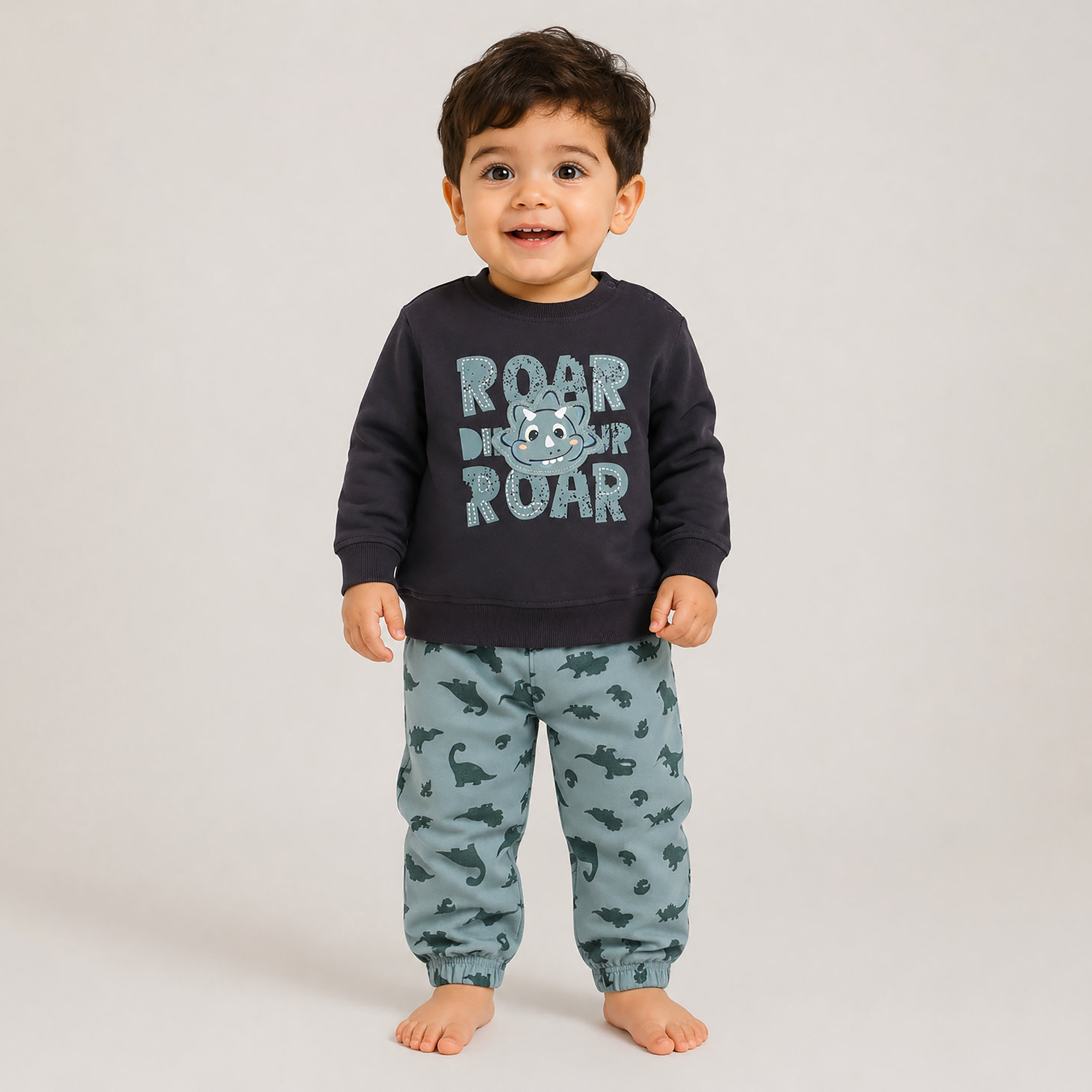 Victor and Jane 2-Piece Dinosaur Print Sweatshirt & Joggers-baby-boys-clothing-setsandcoords-image-1