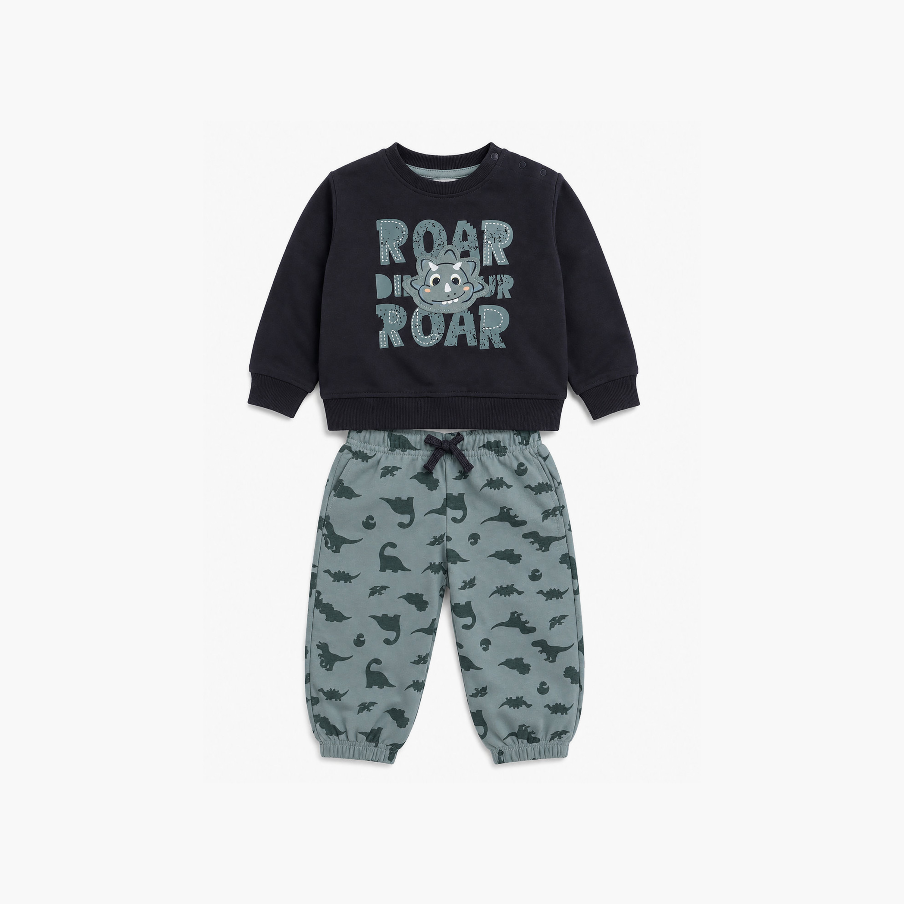 Victor and Jane 2-Piece Dinosaur Print Sweatshirt & Joggers-baby-boys-clothing-setsandcoords-image-3