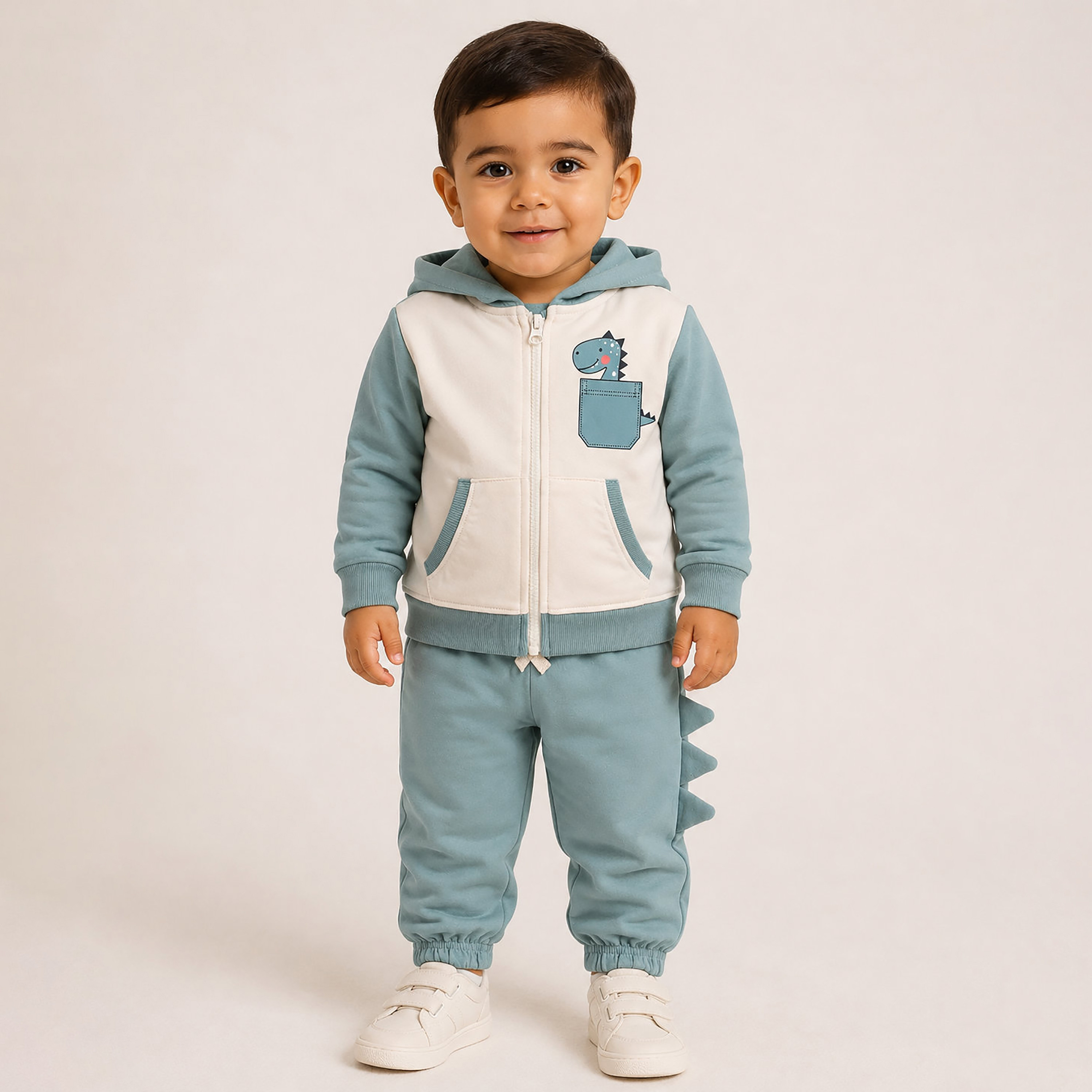 Victor and Jane 2-Piece Dinosaur Full Zip Hoodie & Joggers-baby-boys-clothing-setsandcoords-image-1