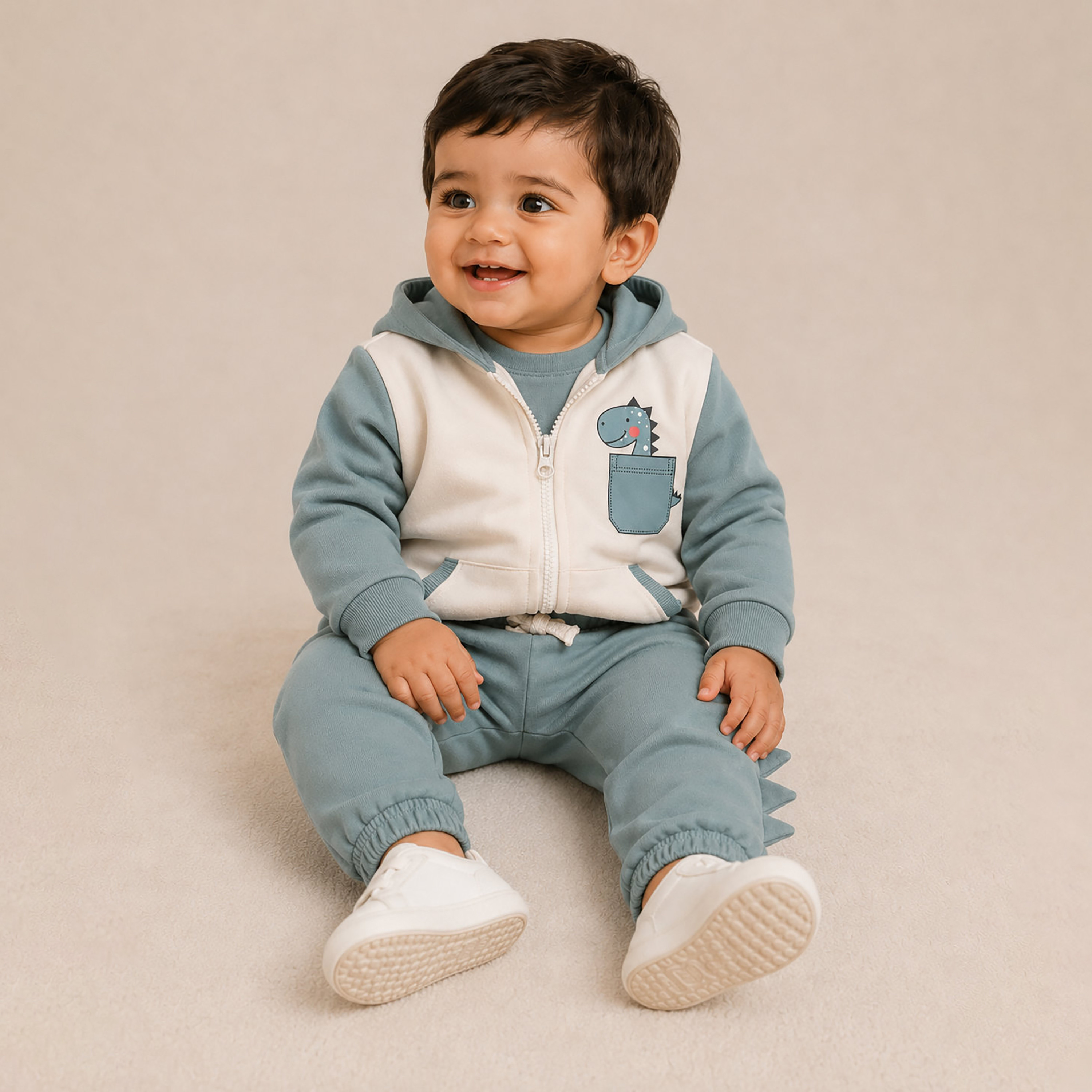 Victor and Jane 2-Piece Dinosaur Full Zip Hoodie & Joggers-baby-boys-clothing-setsandcoords-image-2