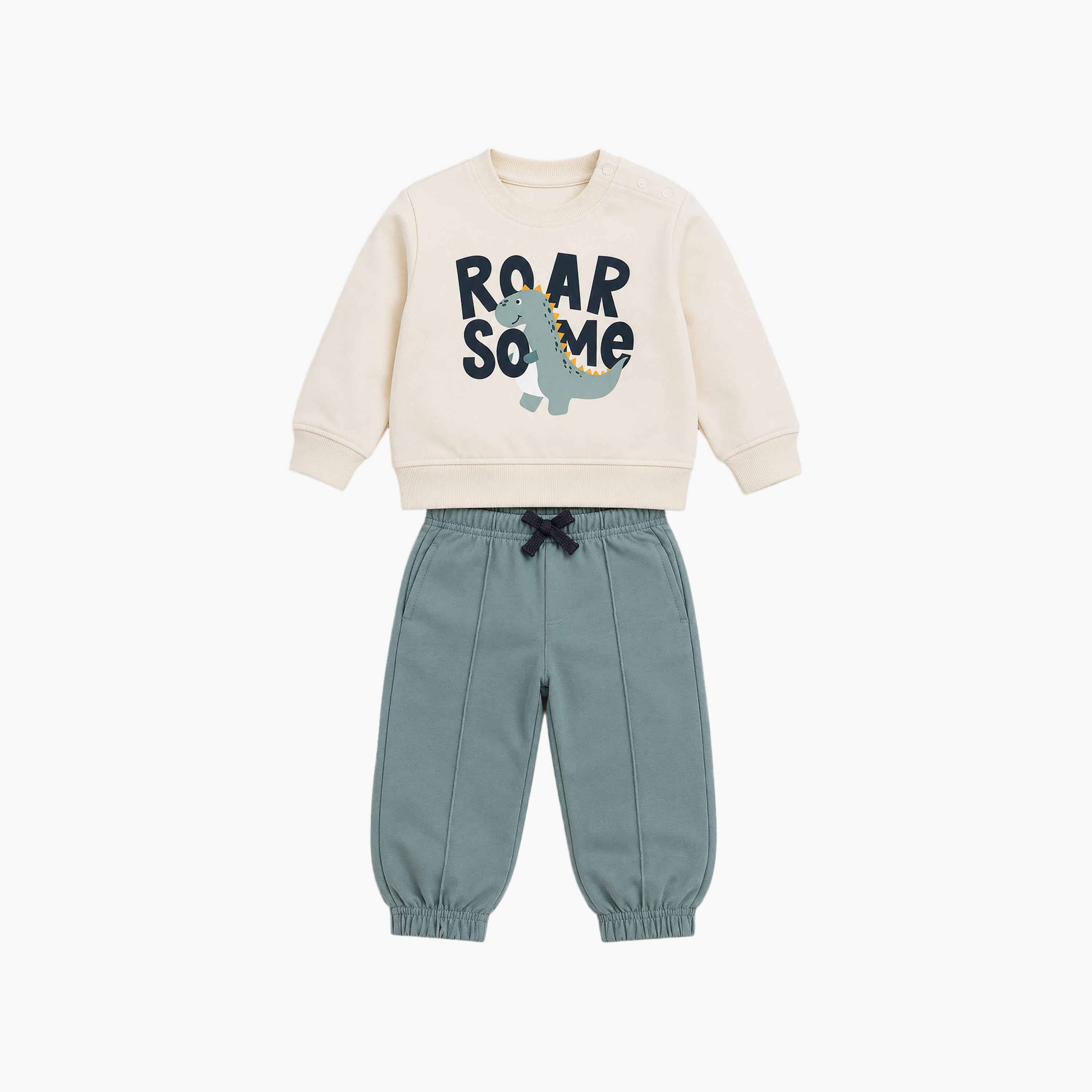 Victor and Jane 2-Piece Dino Roar Some Sweatshirt & Joggers Pants-baby-boys-clothing-setsandcoords-image-3