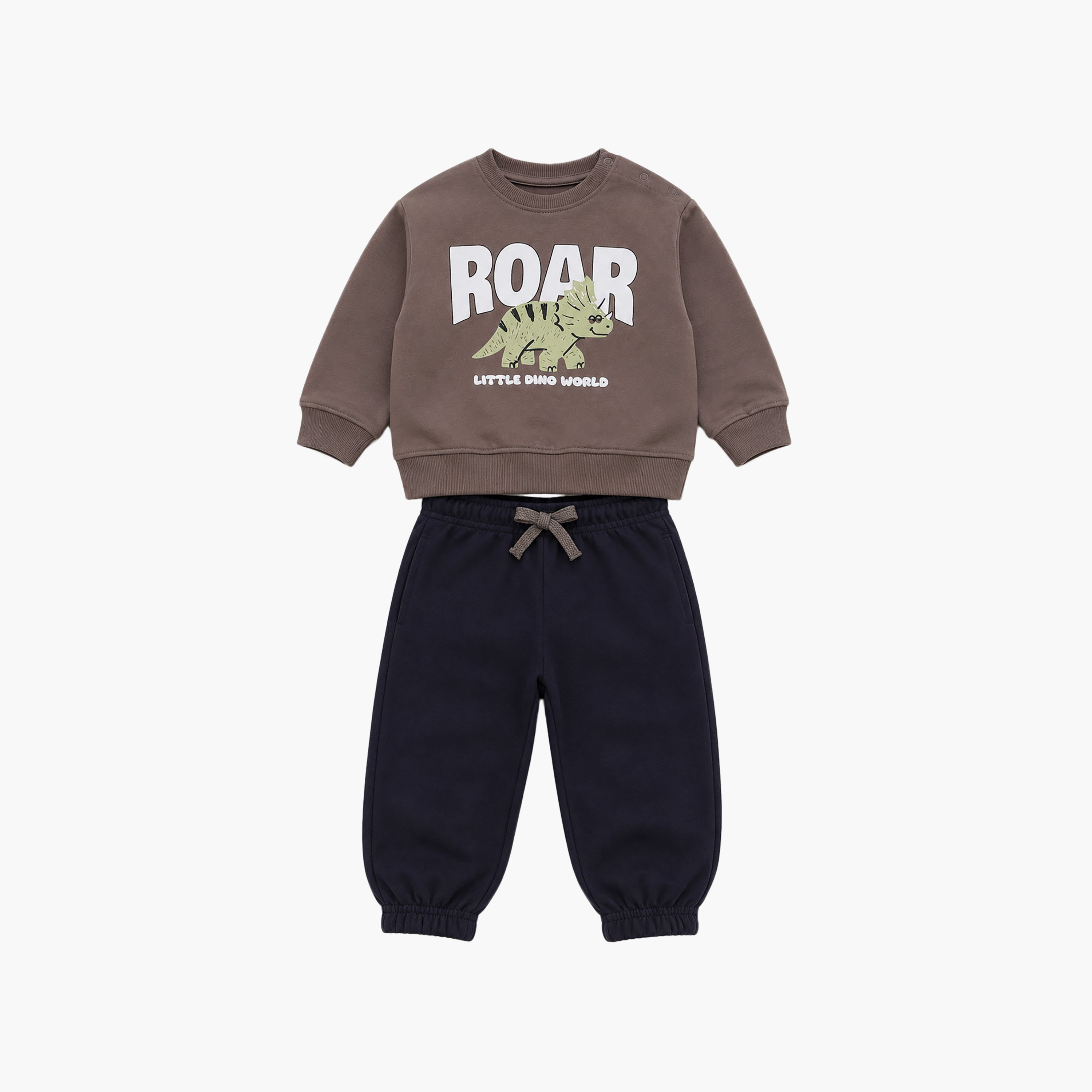 Victor and Jane 2-Piece Roar Little Dino World Sweatshirt & Joggers-baby-boys-clothing-setsandcoords-image-3