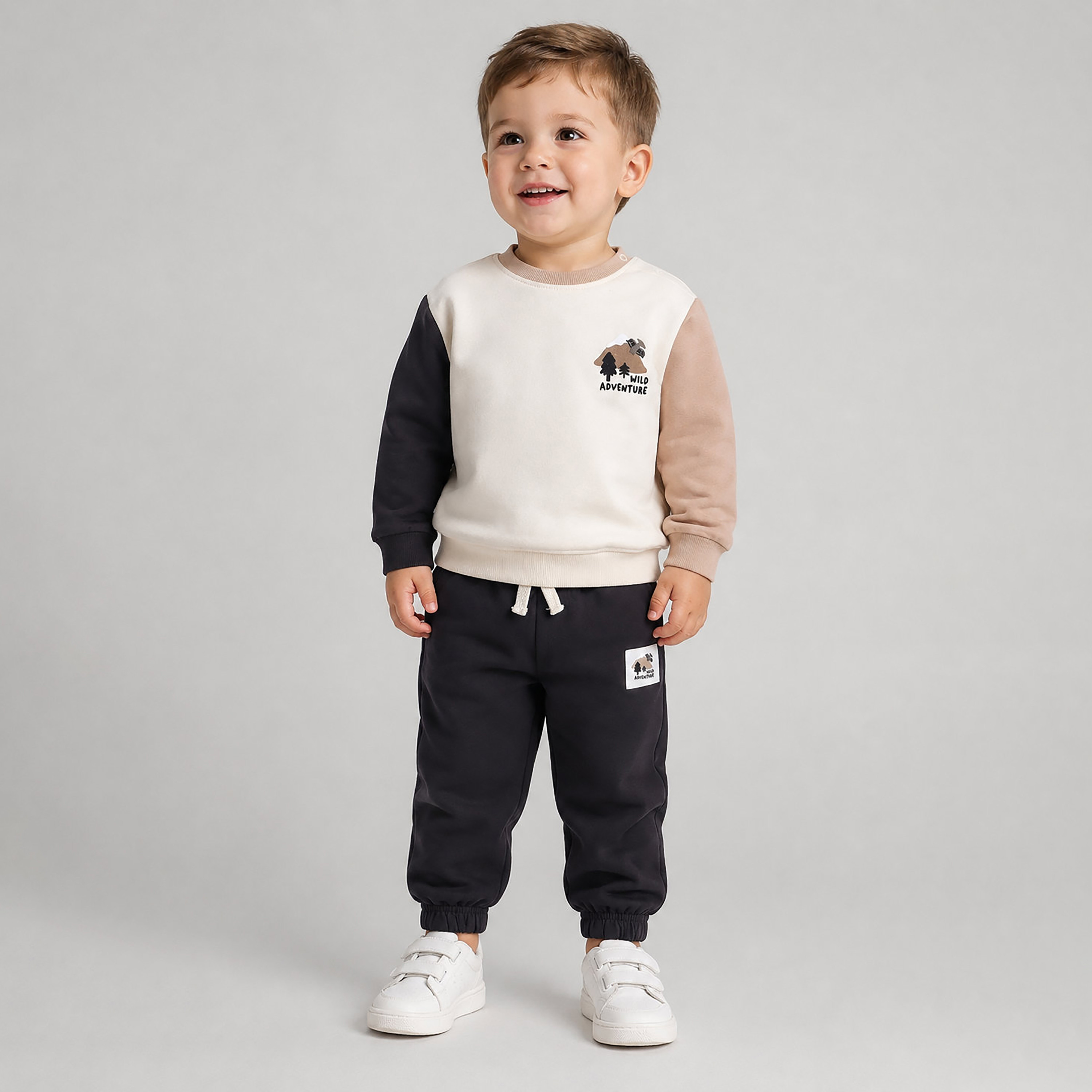 Victor and Jane 2-Piece Wild Adventure Sweatshirt & Joggers-baby-boys-clothing-setsandcoords-image-1