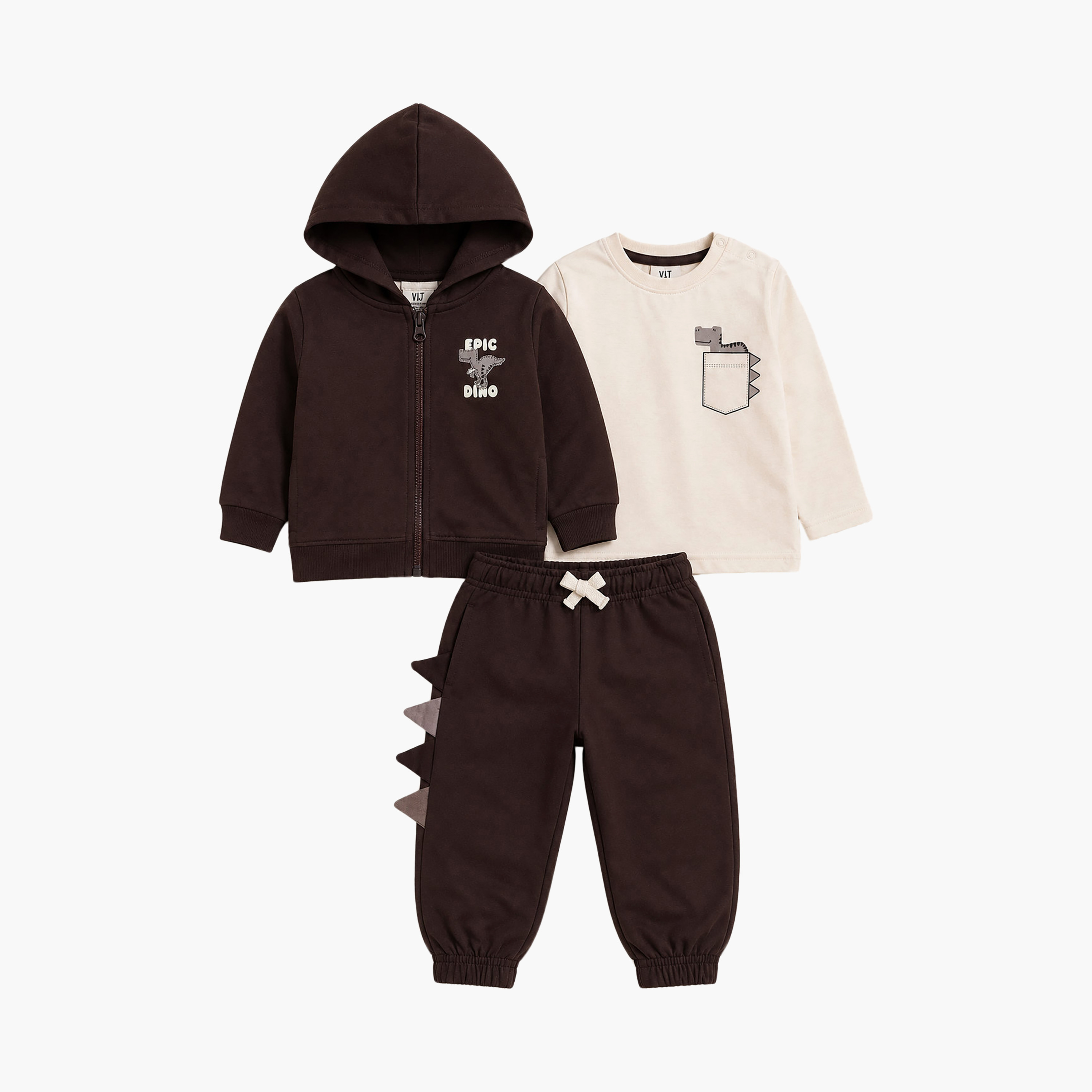 Victor and Jane 3-Piece Full Zip Hoodie with T-shirt & Joggers-baby-boys-clothing-setsandcoords-image-3