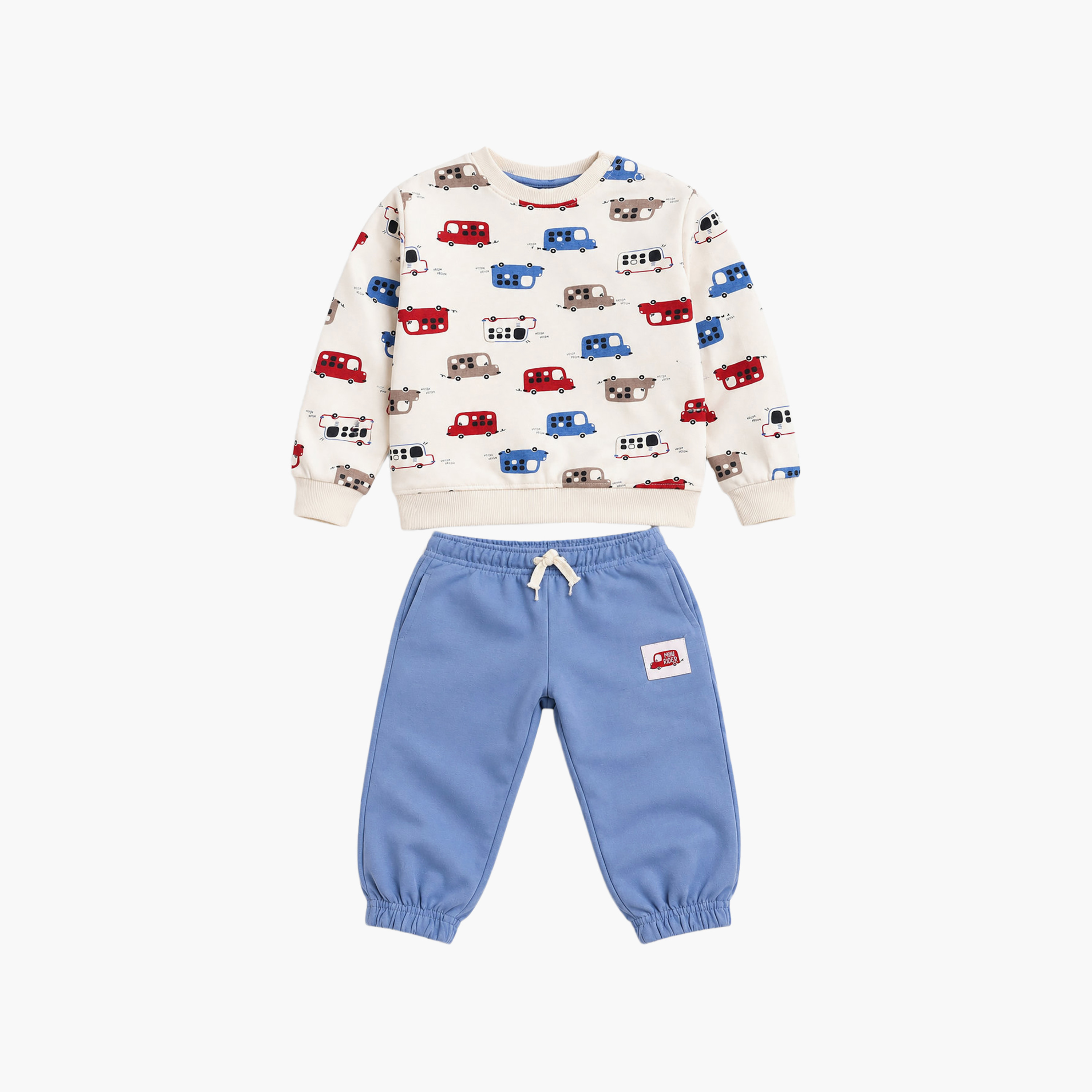 طقم قطعتين سويت شيرت وبنطال رياضي (جوغر) بطبعة كاملة من فيكتور أند جين-baby-boys-clothing-setsandcoords-image-3