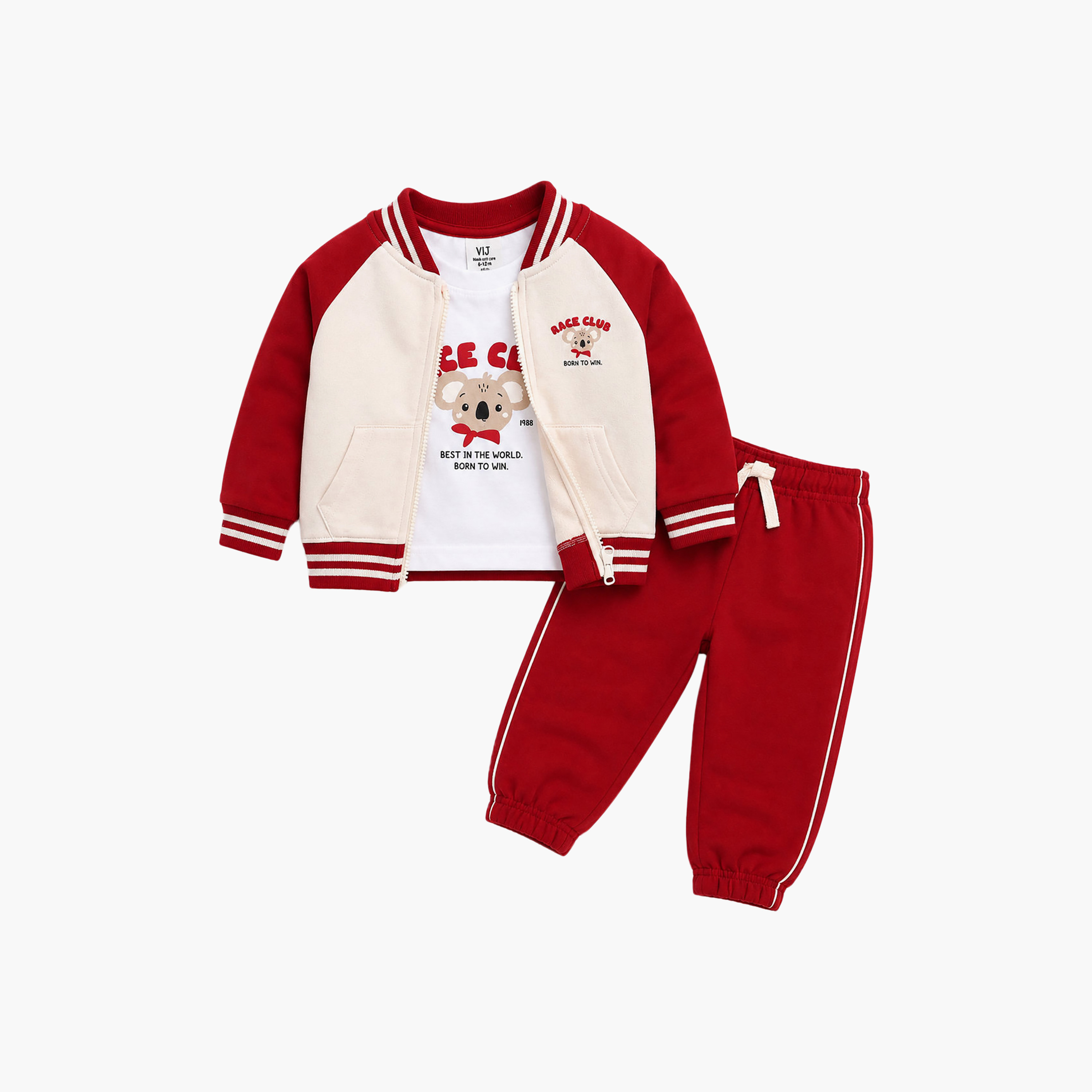 Victor and Jane 3-Piece Full Zip Jacket with Long Sleeve T-Shirt & Joggers-baby-boys-clothing-setsandcoords-image-3