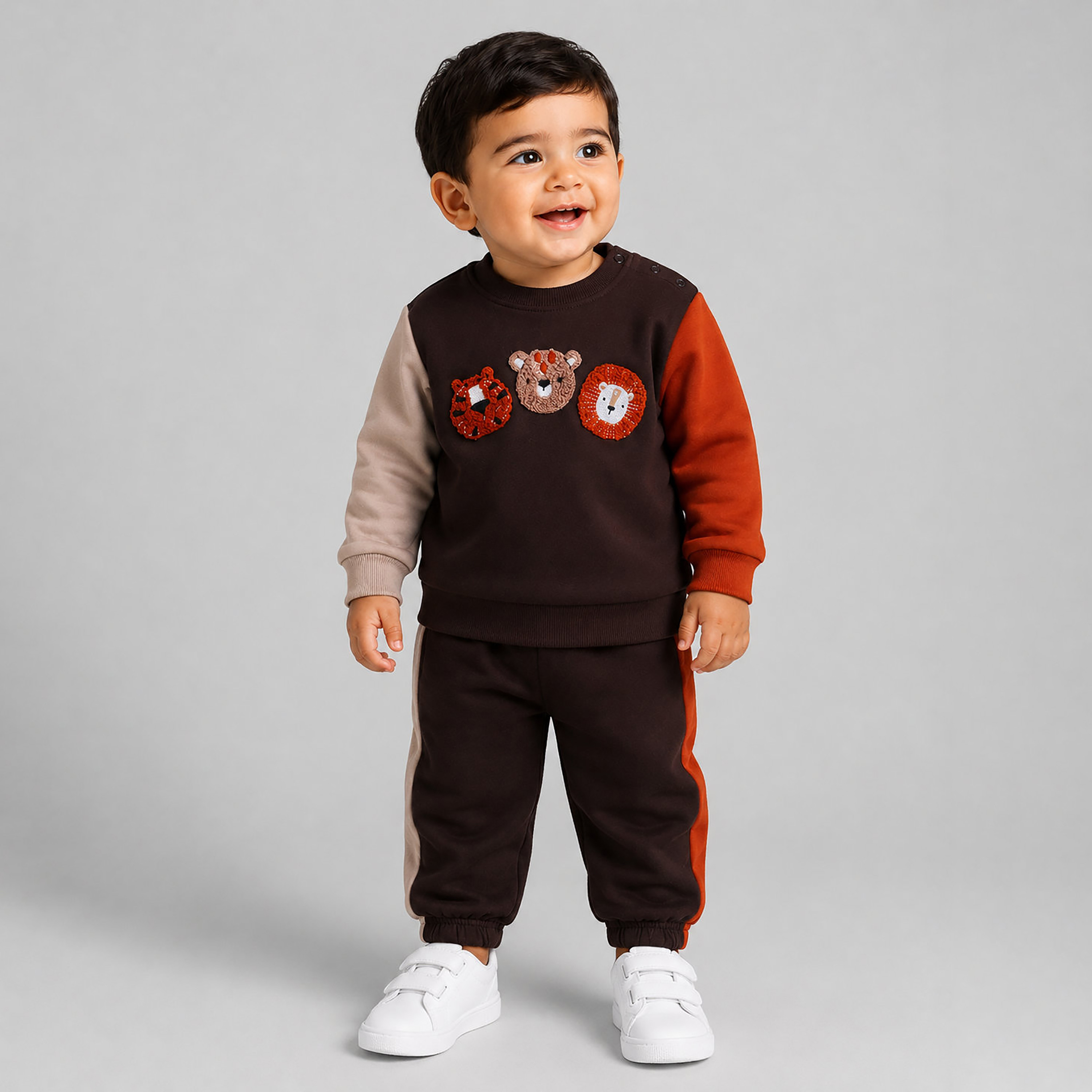 Victor and Jane 2-Piece Long Sleeves Sweatshirt & Joggers-baby-boys-clothing-setsandcoords-image-1