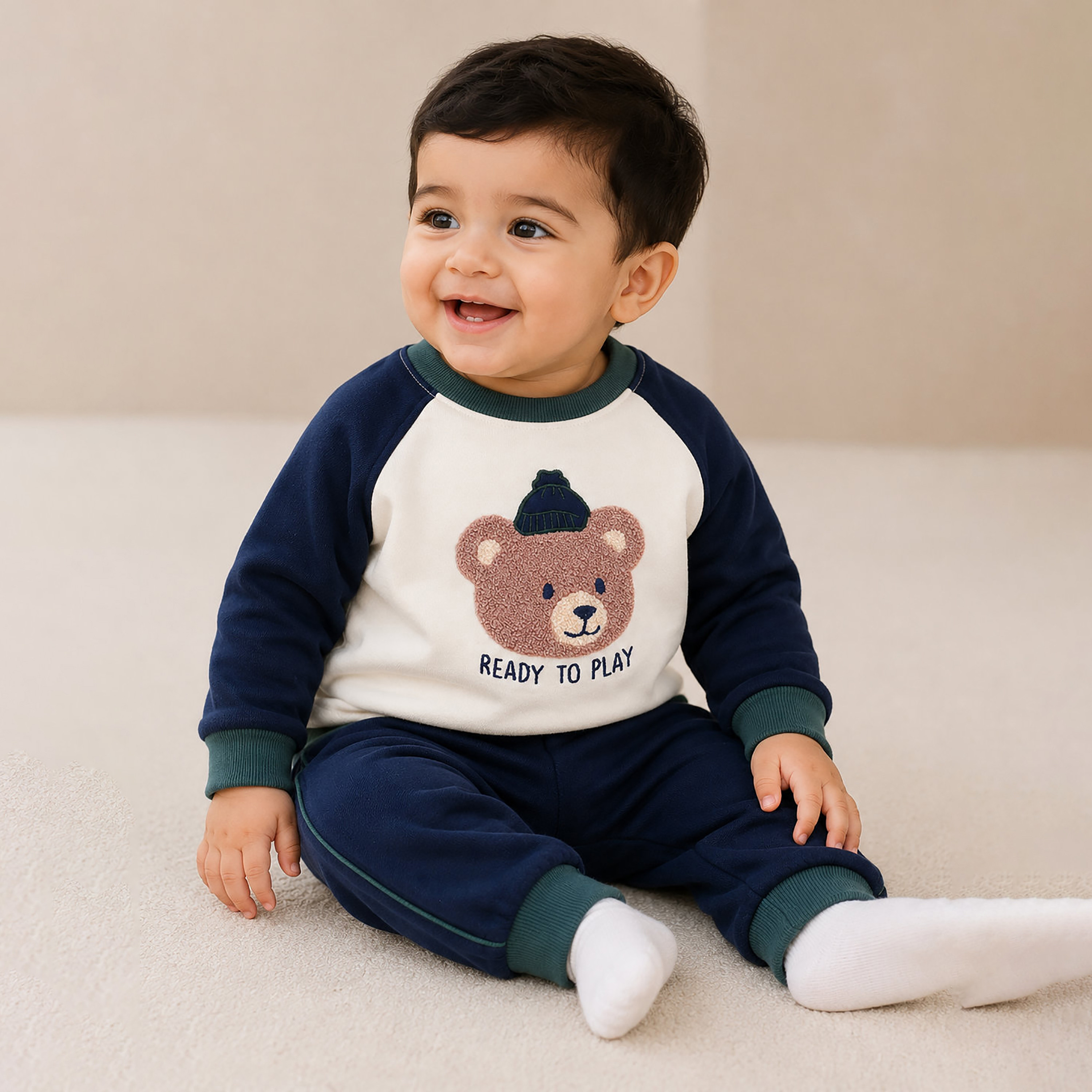 Victor and Jane 2-Piece Long Sleeves Sweatshirt & Joggers-boys-clothing-setsandcoords-image-2