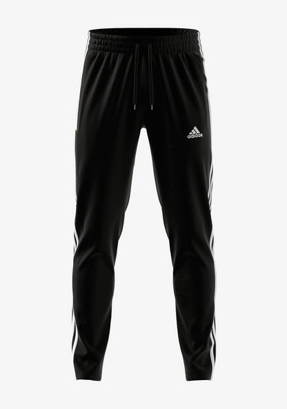 Adidas Logo Detail Track Pants with Elasticated Waistband-Bottoms-image-0