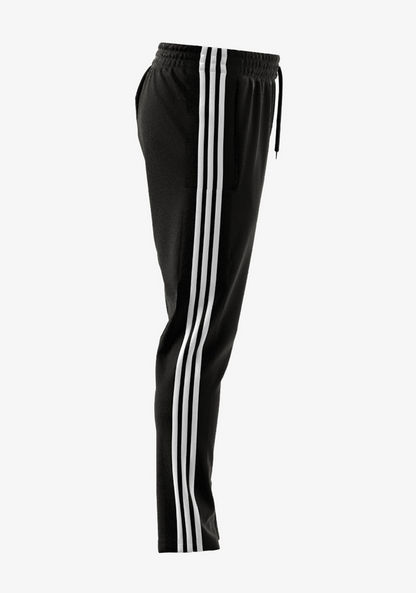 Adidas Logo Detail Track Pants with Elasticated Waistband-Bottoms-image-2
