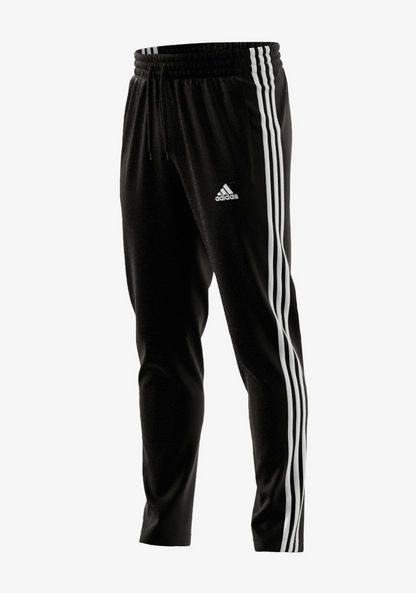 Adidas Logo Detail Track Pants with Elasticated Waistband-Bottoms-image-4