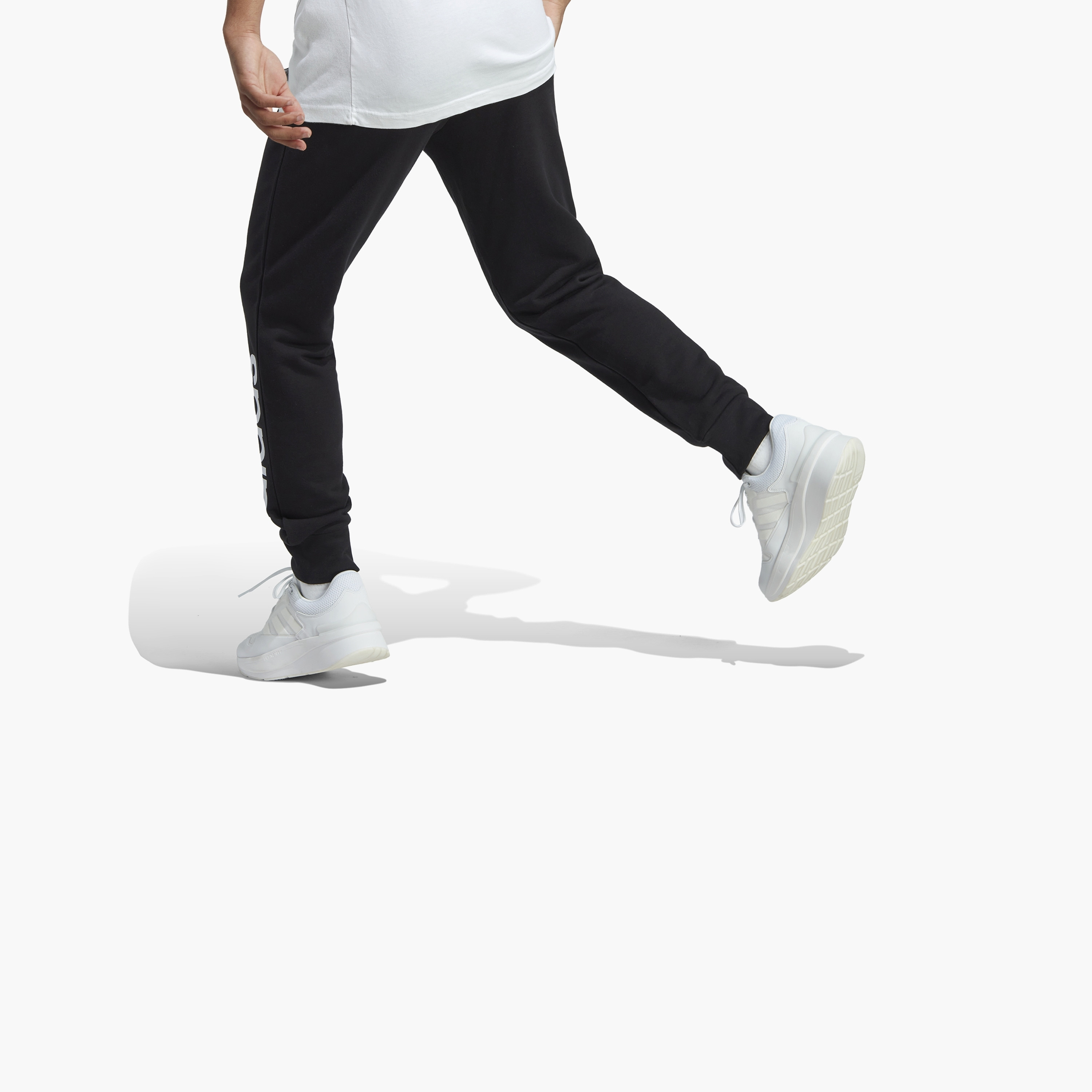 adidas Men's Essentials French Terry Tapered Cuff Logo Joggers IC0063 | OE-sports-men-clothing-bottoms-image-5