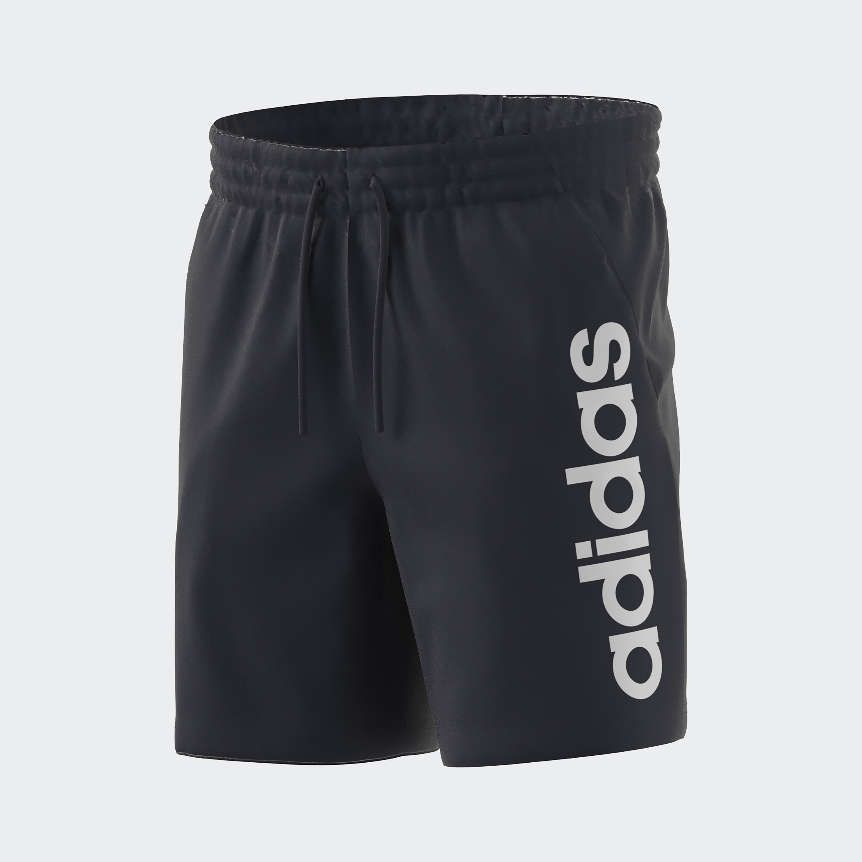  بنطلون قماش جورسيه تي بشعار شو للرجال من أديداس-men-clothing-bottoms-shorts-image-2